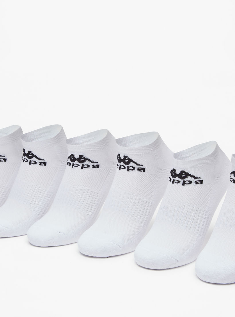 طقم جوارب موسّدة 6 أزواج بطول الكاحل وطبعات الشعار من كابا-girls-accessories-socks-image-2
