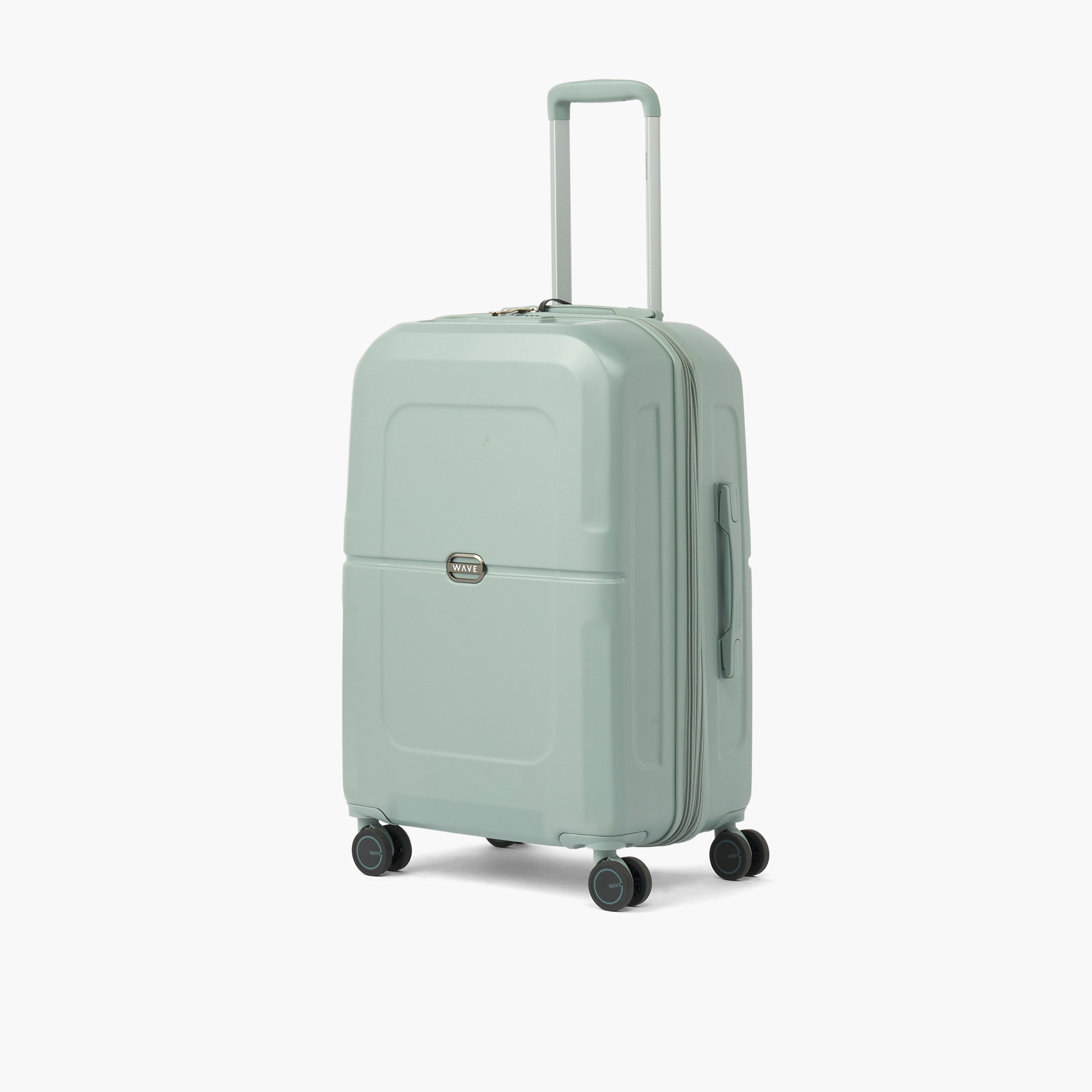 WAVE Solid Hardcase Luggage Trolley with Retractable Handle - 24 inches Check-In Bag-travel-luggagesandbags-luggage-image-1
