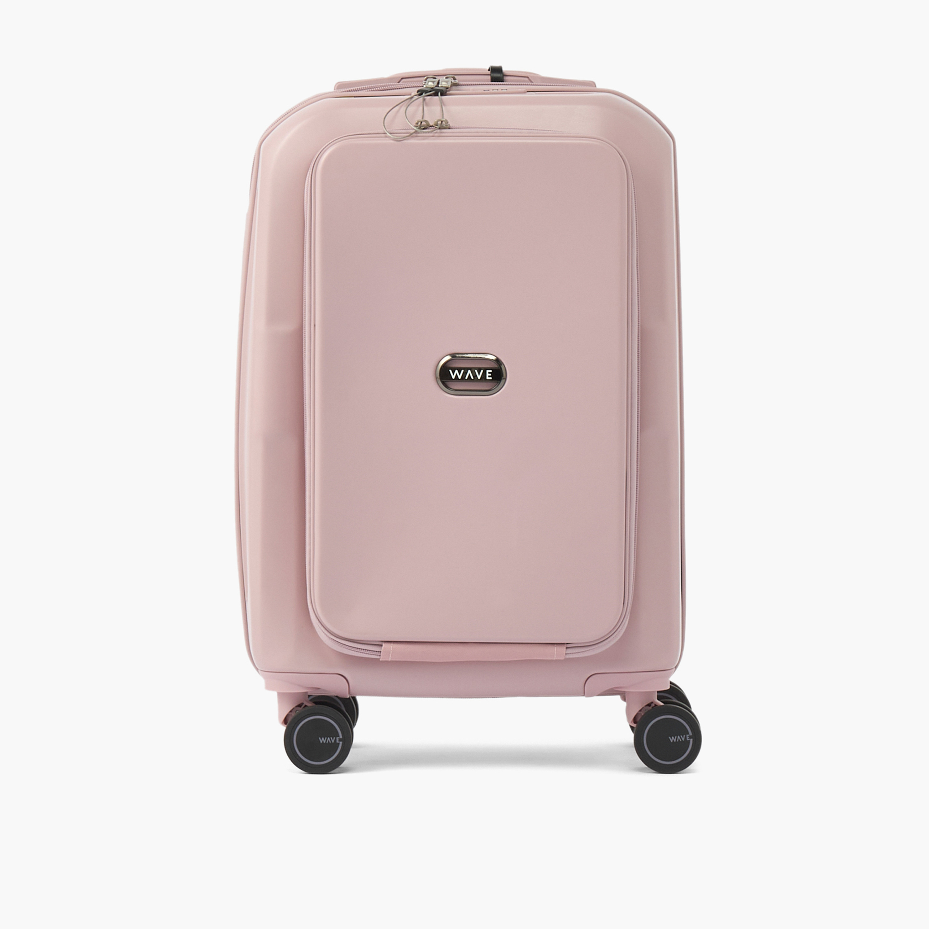 WAVE Solid Hardcase Luggage Trolley with Retractable Handle - 20 inches Cabin Bag-travel-luggagesandbags-luggage-image-2