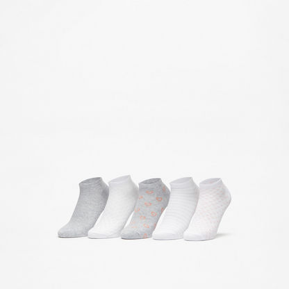 Assorted Ankle Length Socks - Set of 5-Women%27s Socks-image-0