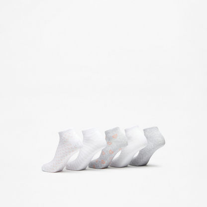 Assorted Ankle Length Socks - Set of 5-Women%27s Socks-image-2