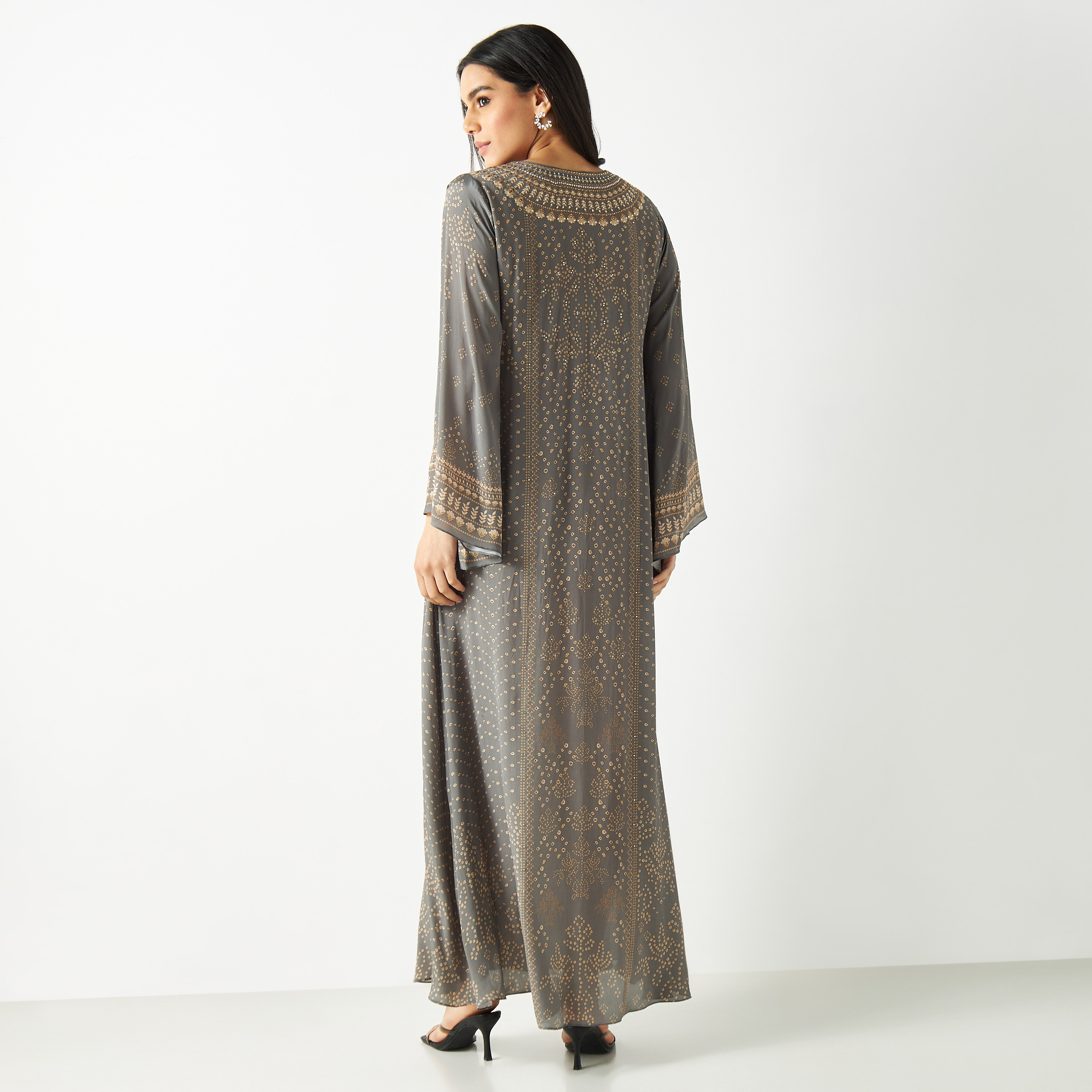 قفطان ماكسي بأكمام واسعة وطبعات-women-arabicclothing-kaftan-image-5