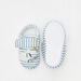 Striped Bedroom Slippers with Hook and Loop Closure-Boy%27s Bedroom Slippers-thumbnailMobile-4