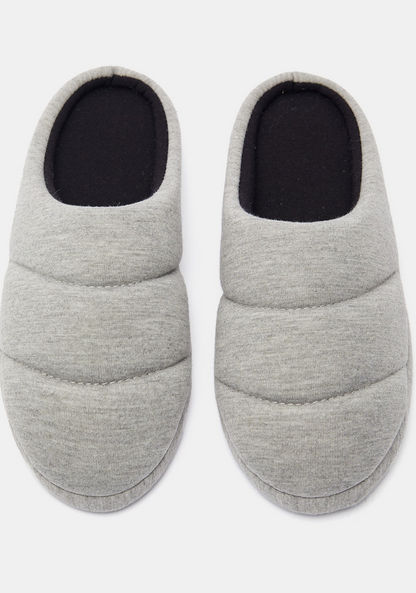 Padded Bedroom Slide Slippers-Boy%27s Bedroom Slippers-image-0