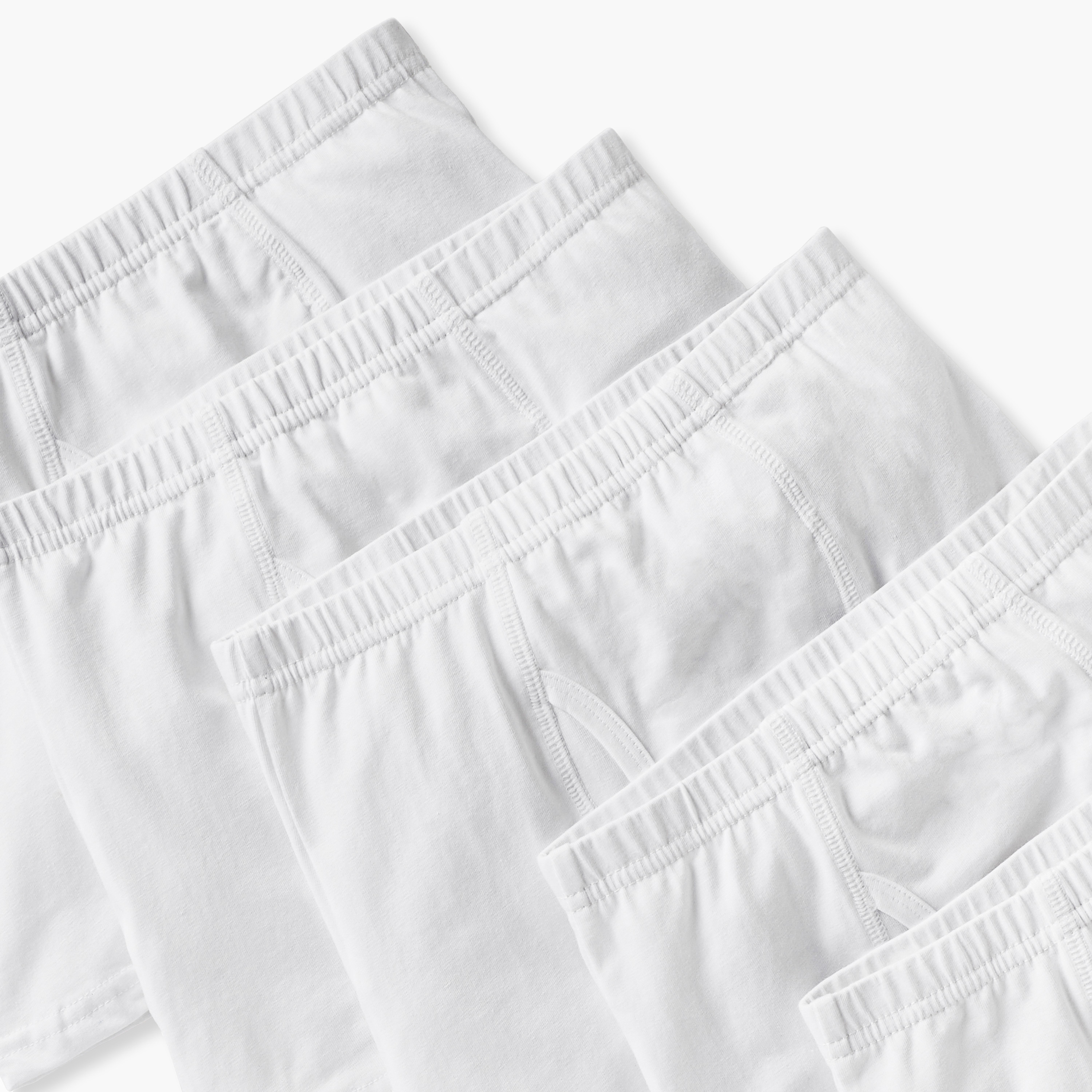 Juniors Solid Boxers with Elasticised Waistband - Set of 5-boys-clothing-innerwear-boxersandbriefs-image-3