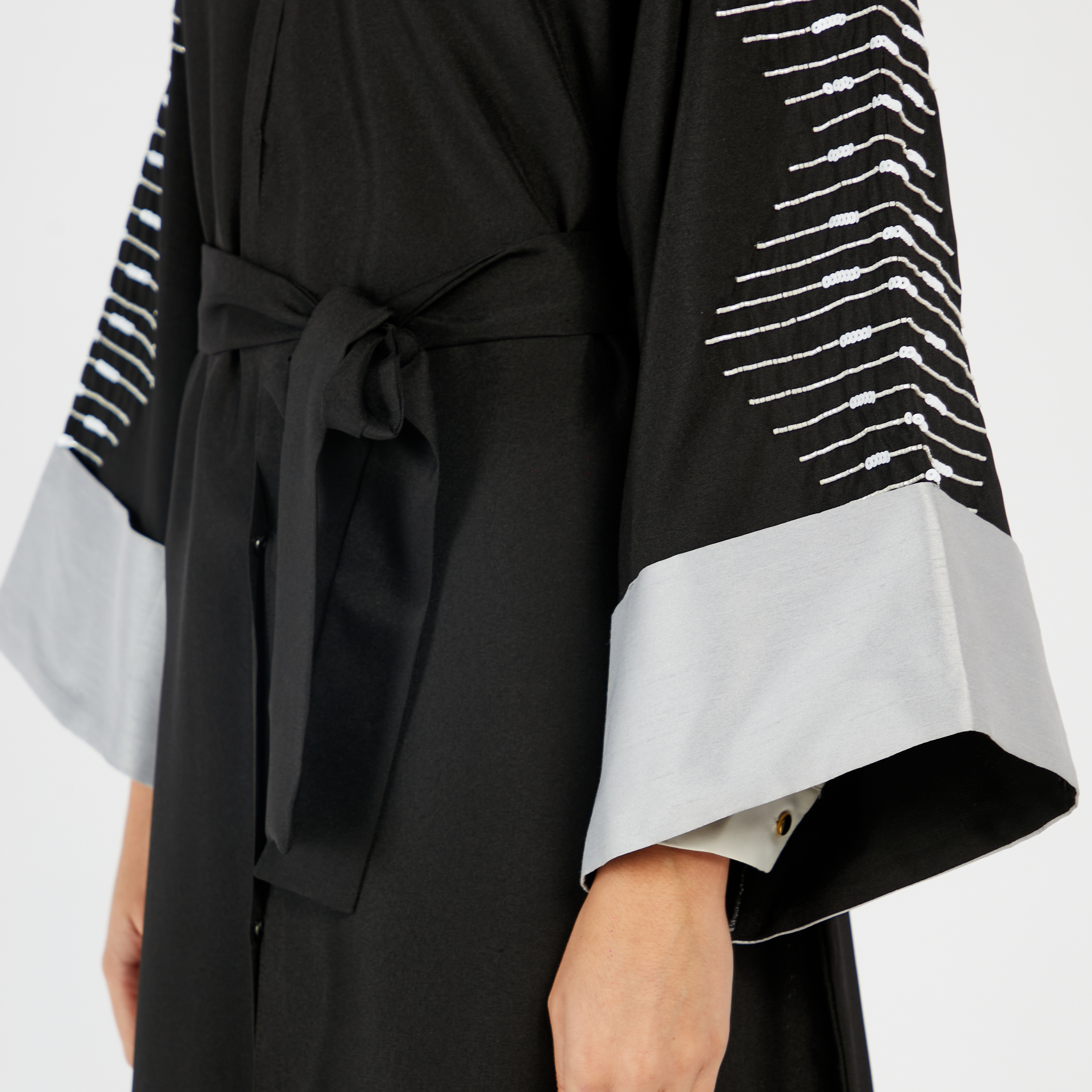 Nukhbaa Embroidered Abaya with Hijab Set-women-arabicclothing-abayas-image-4
