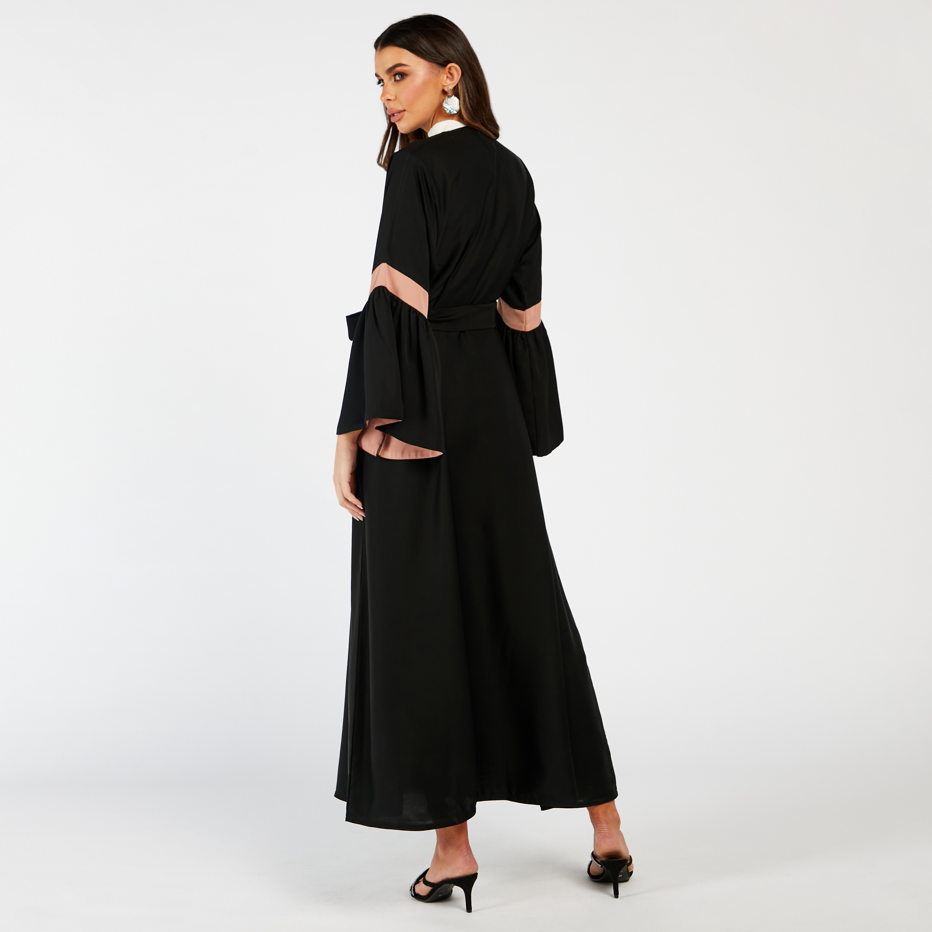 Nukhbaa 2-Piece Floral Embellished Abaya and Scarf Set-women-arabicclothing-abayas-image-5