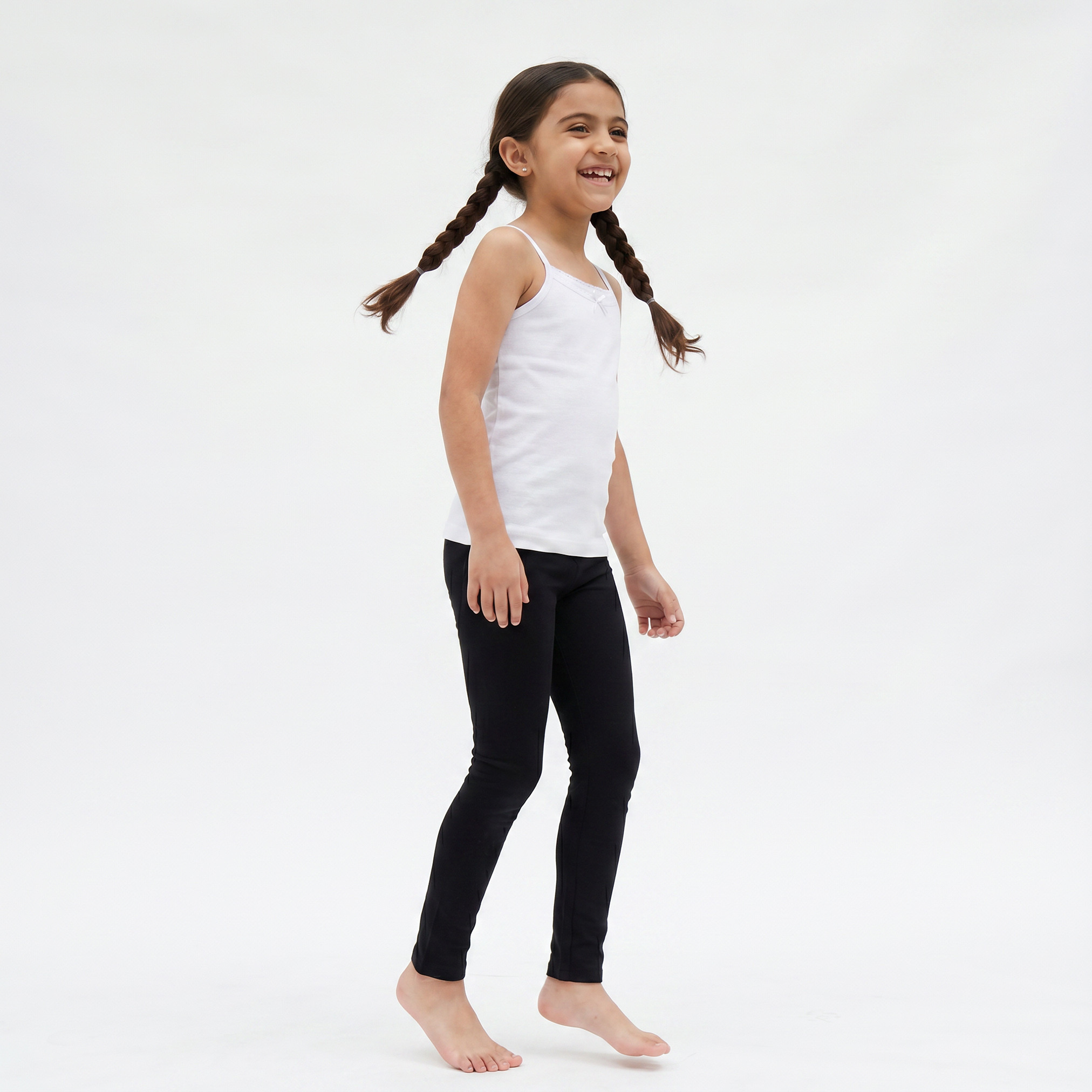 Juniors Solid Camisole with Spaghetti Straps - Set of 3-girls-clothing-innerwear-vests-image-5