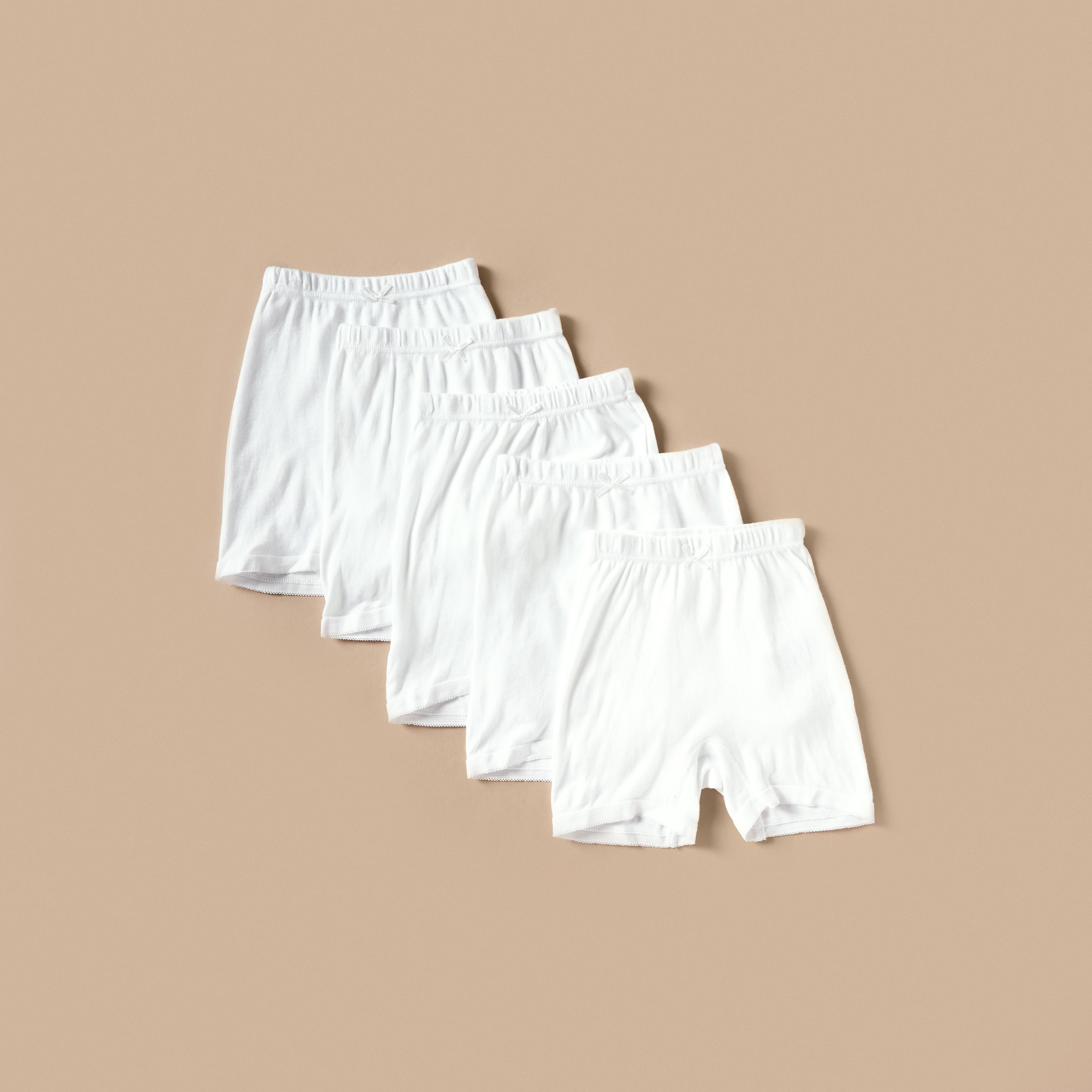 Girls white best sale cotton shorts