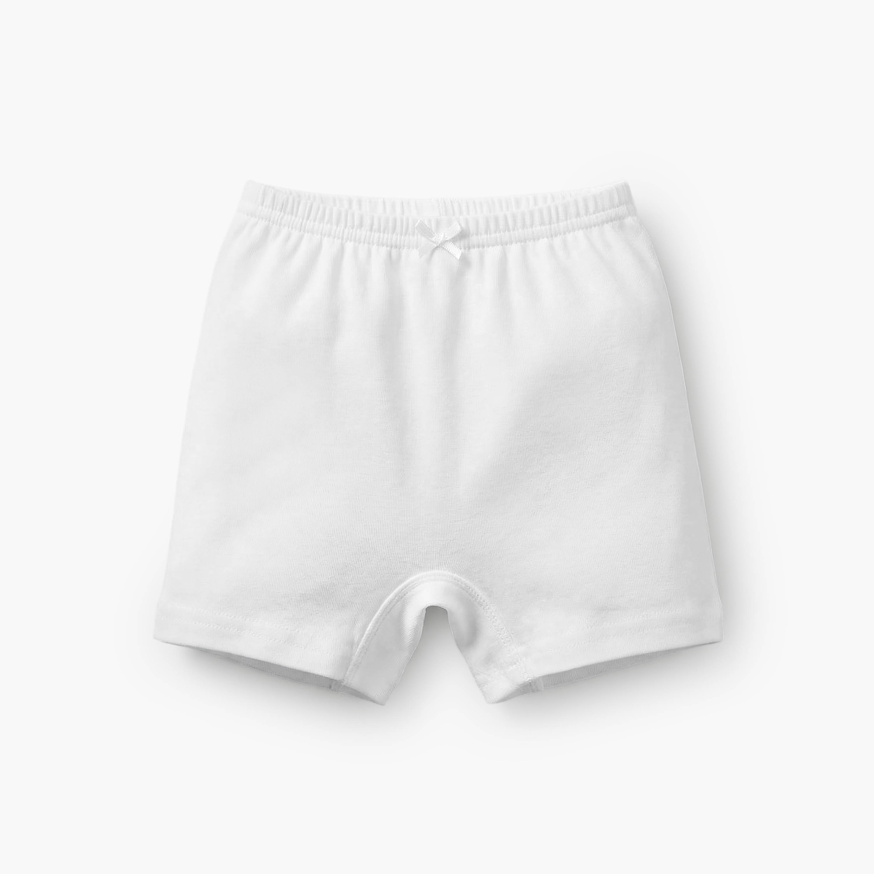 Juniors Solid Boxers with Elasticised Waistband - Set of 5-girls-clothing-multipacks-image-2