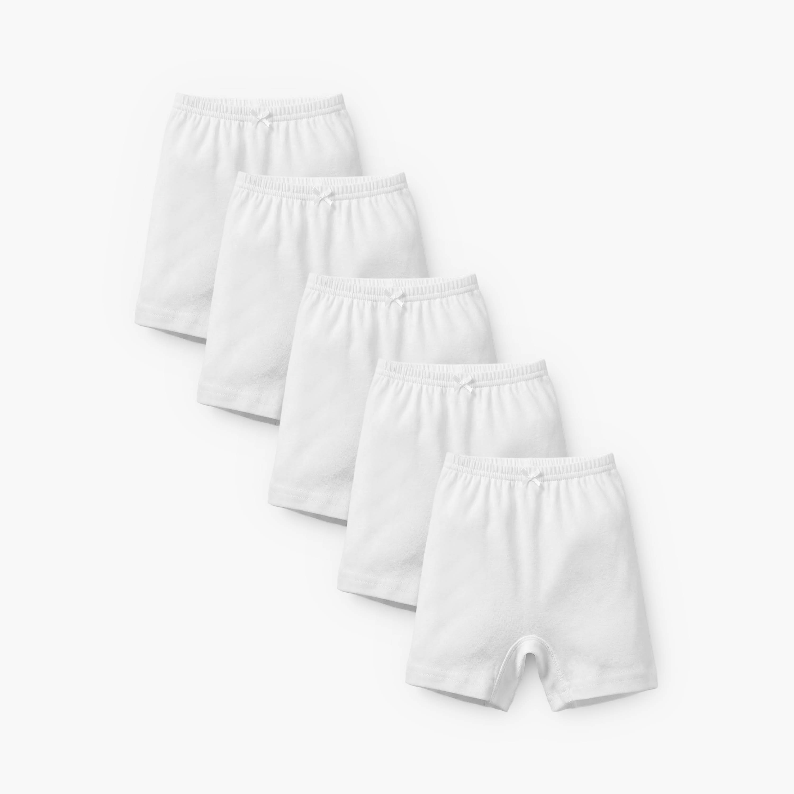 شورت سادة بخصر مطاطي من جونيورز - طقم من 5 قطع-girls-clothing-multipacks-image-1