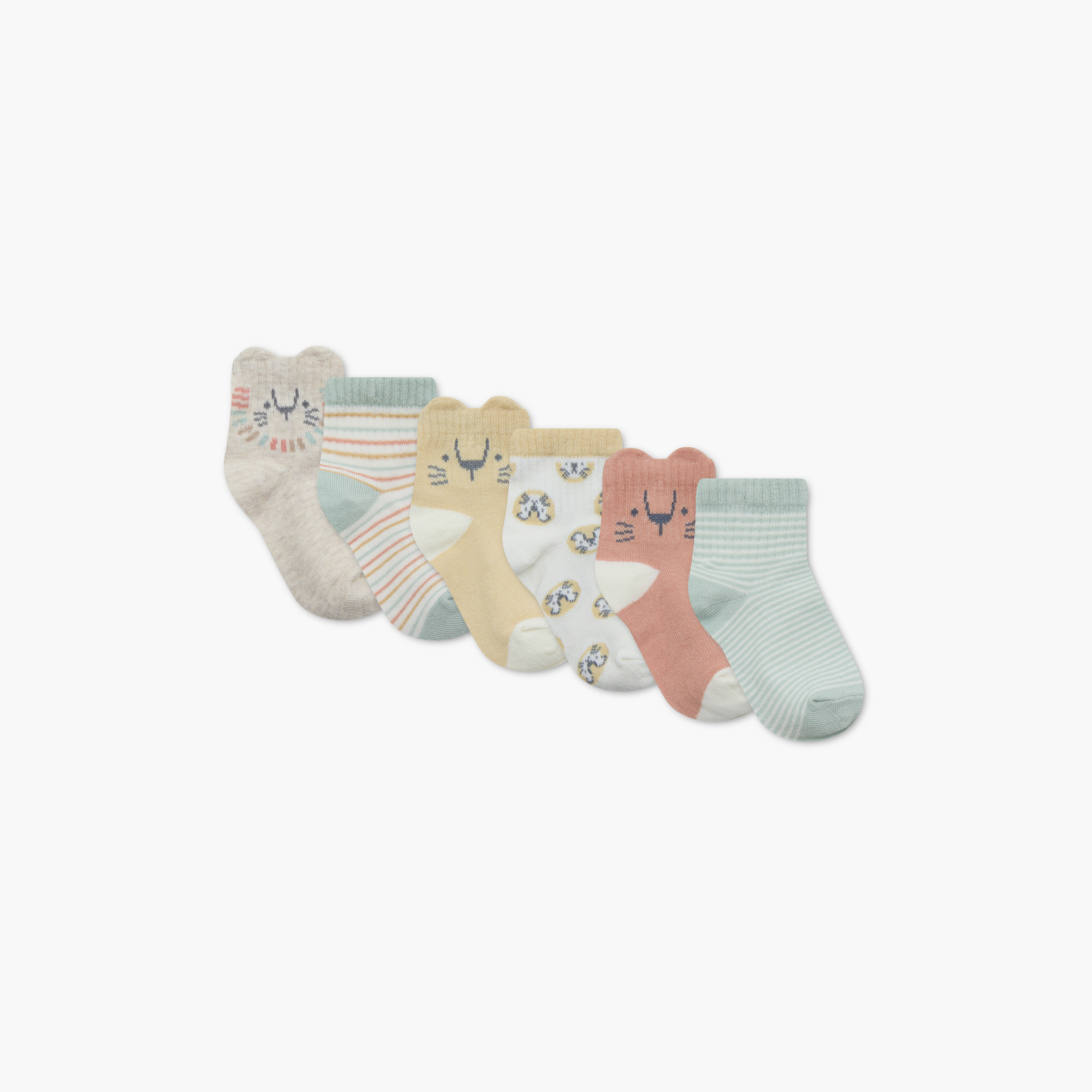 Huggies 6-Pairs Printed Socks-baby-boys-clothing-bodysuits-image-1