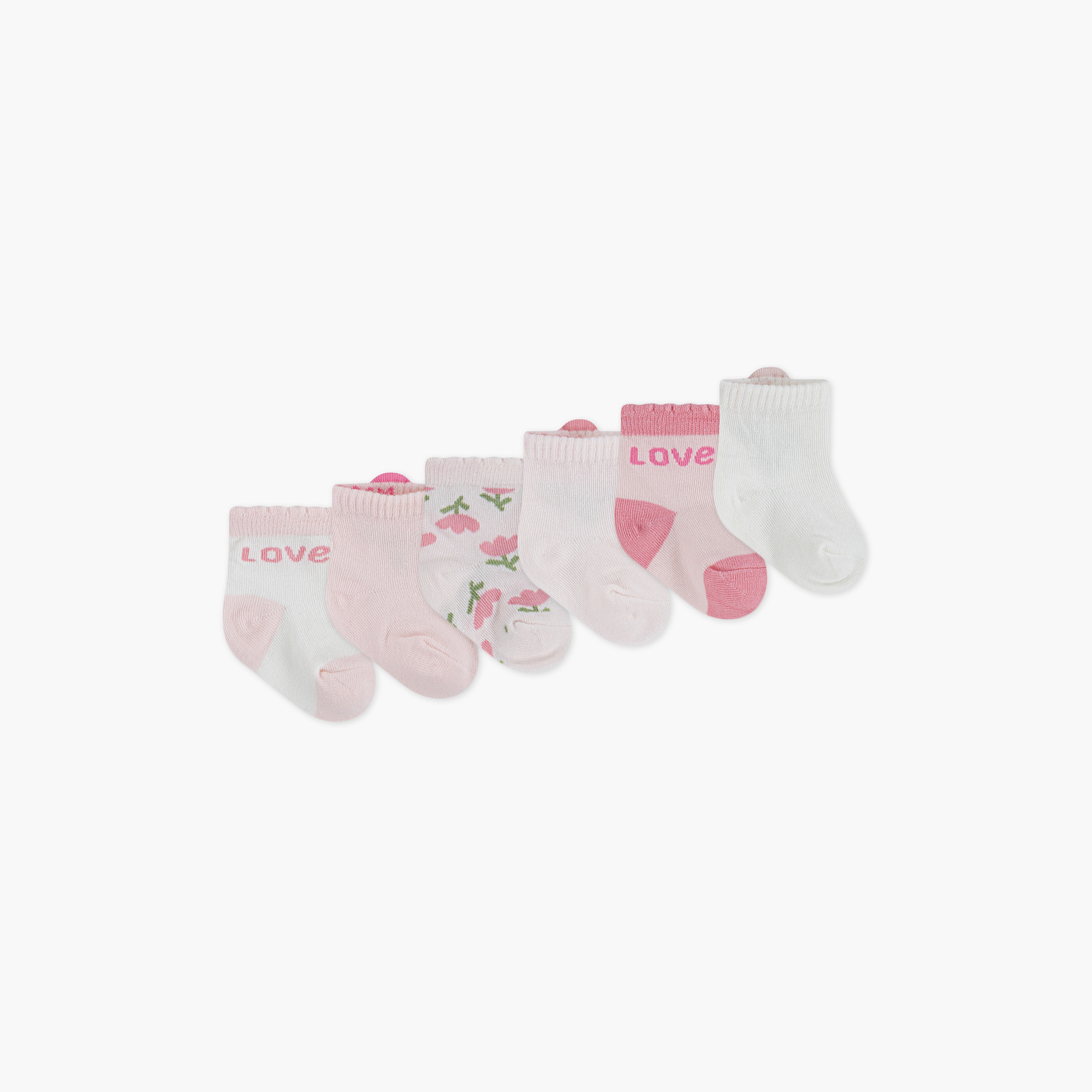 Huggies 6-Pairs Printed Socks-baby-girls-clothing-bodysuits-image-1