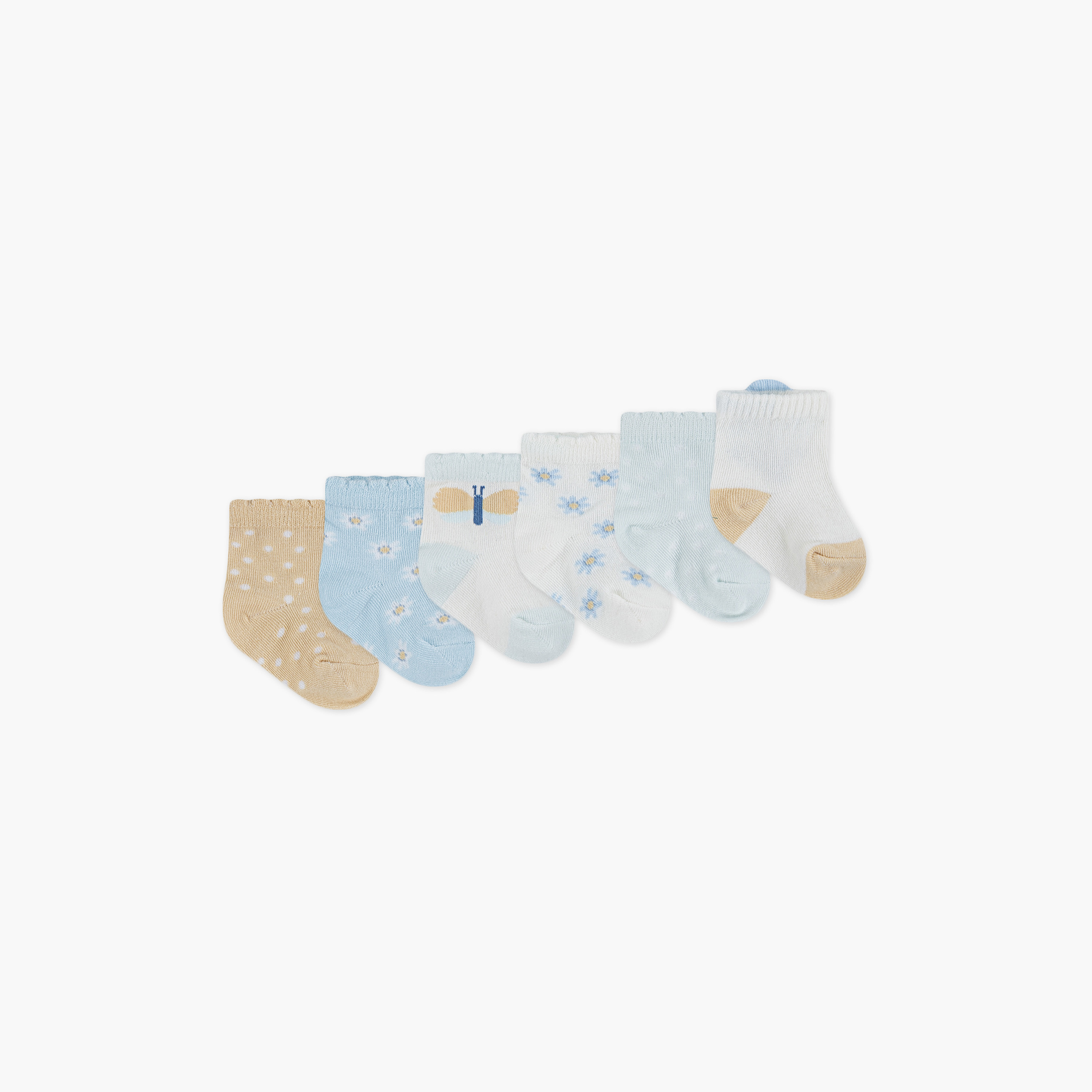 Huggies 6-Pairs Printed Socks-baby-girls-clothing-bodysuits-image-1