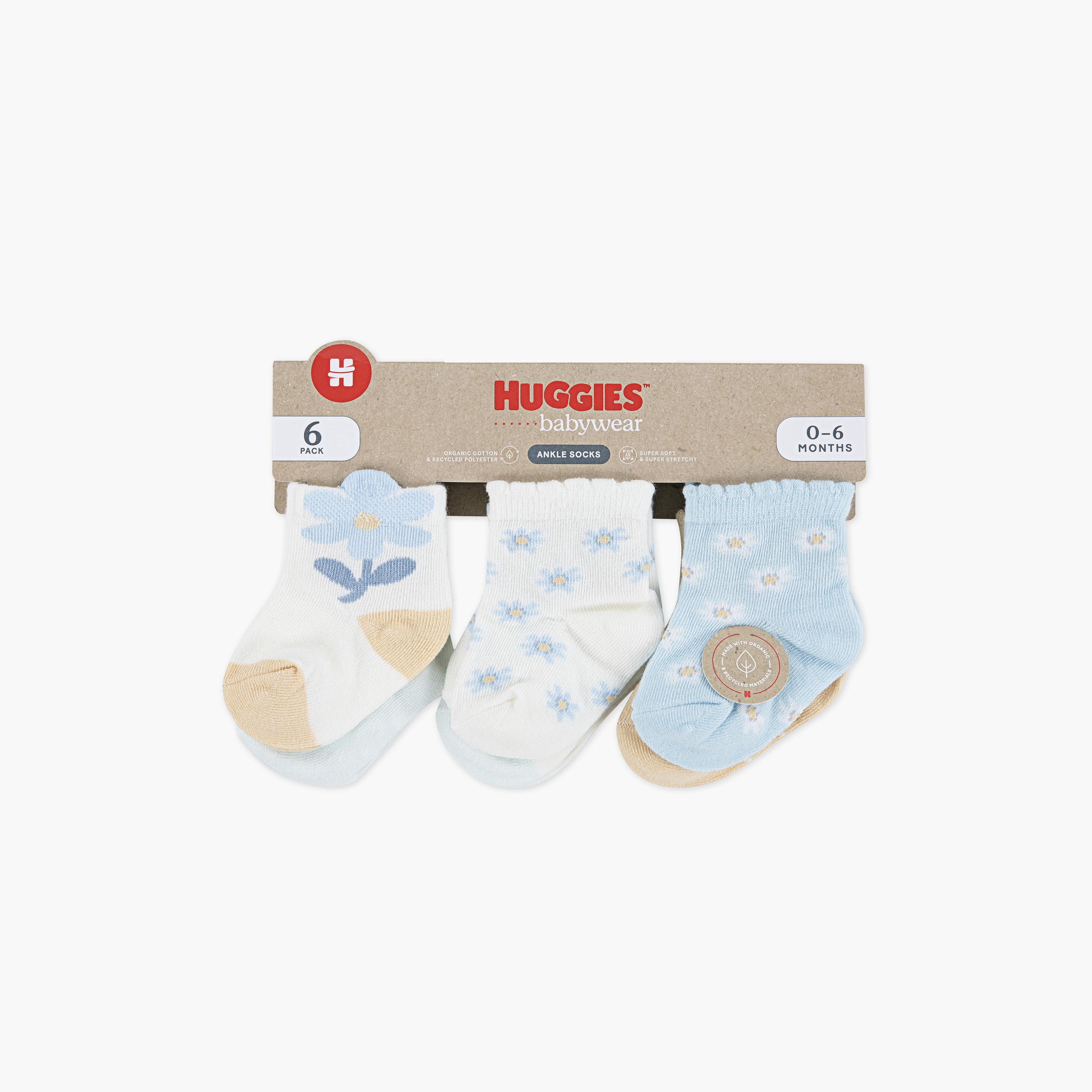 Huggies 6-Pairs Printed Socks-baby-girls-clothing-bodysuits-image-2
