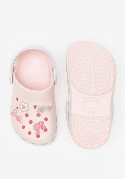 Barbie Embossed Clogs with Back Strap