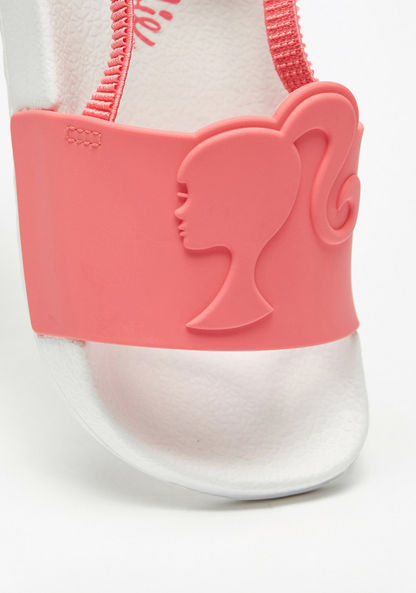 Barbie Embossed Clogs with Slingback-Girl%27s Flip Flops & Beach Slippers-image-3