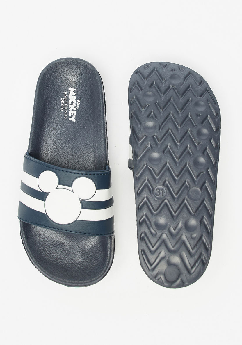 Disney Mickey Mouse Embossed Slip-On Slides-Boy%27s Flip Flops & Beach Slippers-image-4