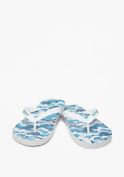 Lee Cooper Men's Marble Print Slip-On Thong Slippers-Men%27s Flip Flops & Beach Slippers-image-1