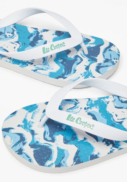 Lee Cooper Men's Marble Print Slip-On Thong Slippers-Men%27s Flip Flops & Beach Slippers-image-3