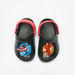 Captain America Print Slip-On Clogs-Boy%27s Flip Flops & Beach Slippers-thumbnailMobile-0