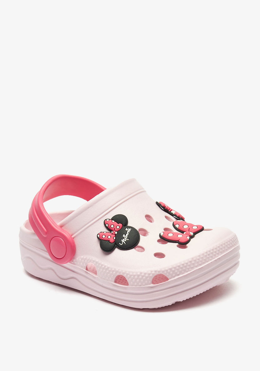 Disney Minnie Mouse Applique Clogs-Girl%27s Flip Flops & Beach Slippers-image-1