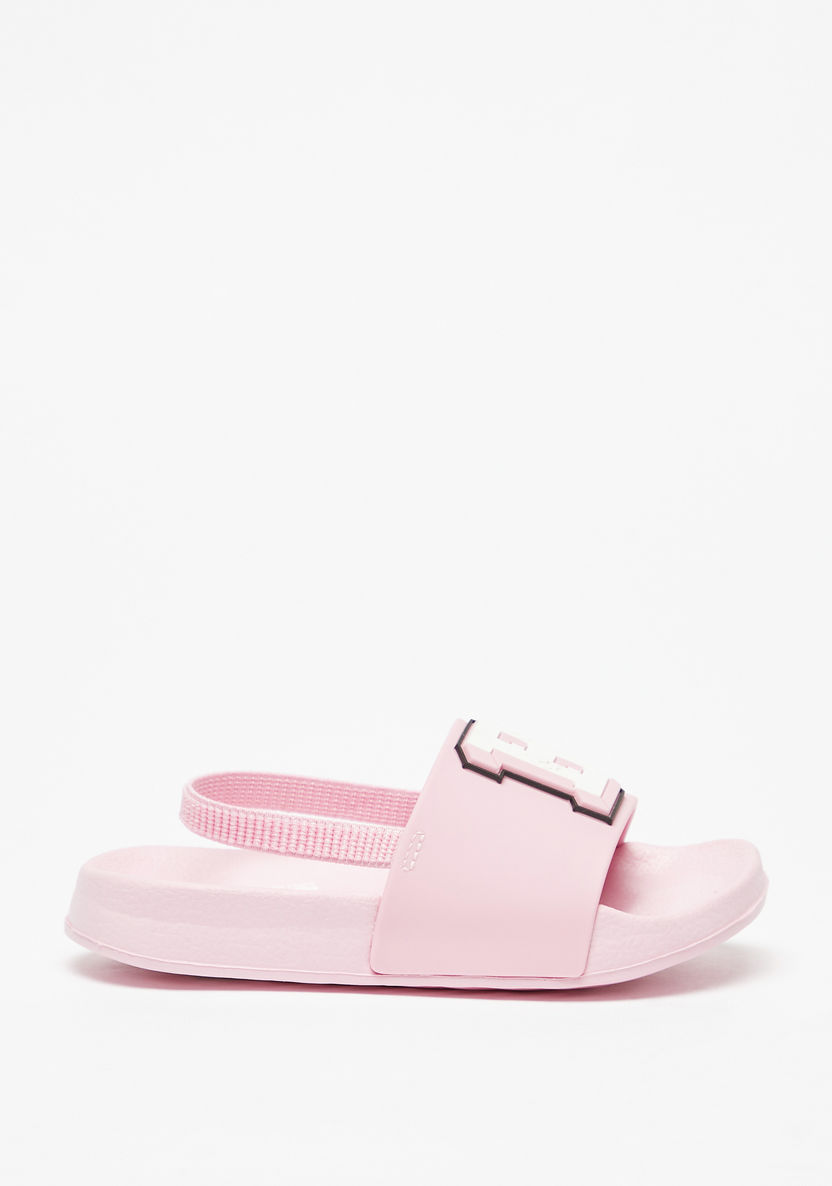 Barbie Embossed Slip-On Slide Slippers-Girl%27s Flip Flops & Beach Slippers-image-2