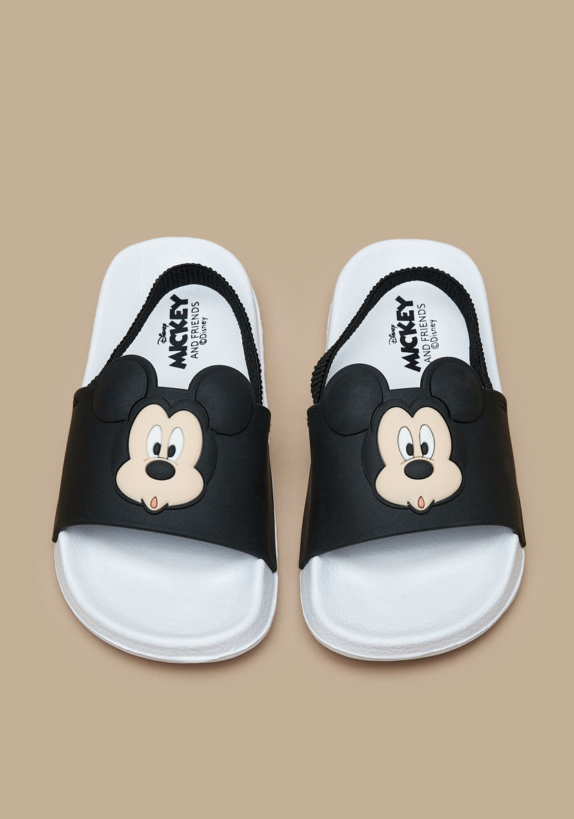 Disney Mickey Mouse Embossed Slingback Sandals-Boy%27s Flip Flops & Beach Slippers-image-0