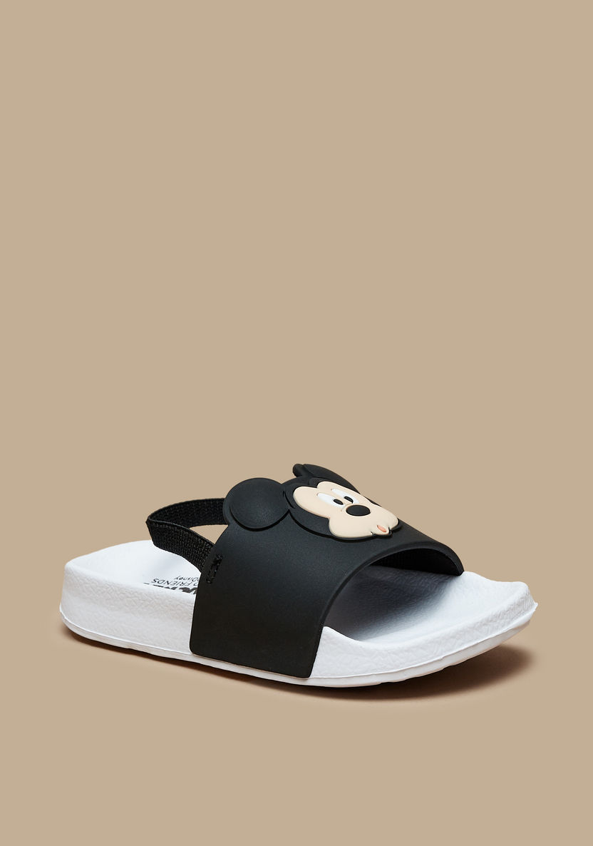 Disney Mickey Mouse Embossed Slingback Sandals-Boy%27s Flip Flops & Beach Slippers-image-2