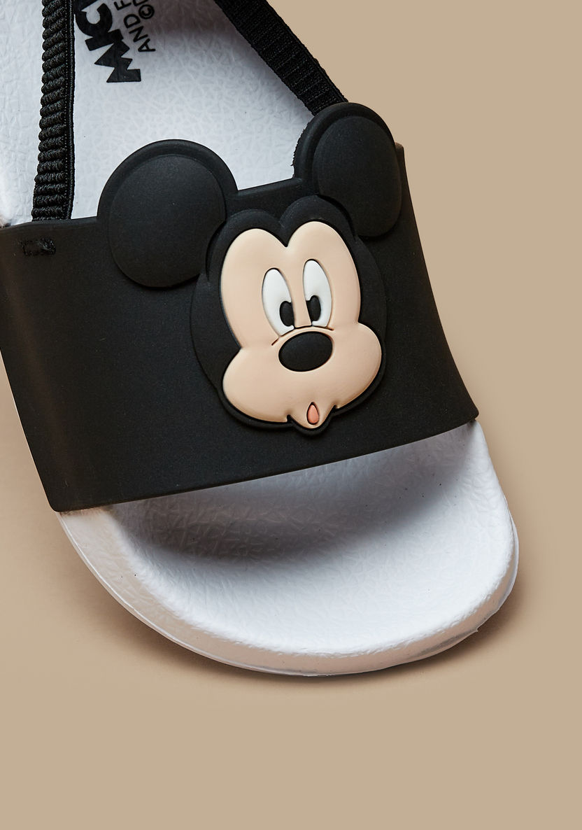 Disney Mickey Mouse Embossed Slingback Sandals-Boy%27s Flip Flops & Beach Slippers-image-3