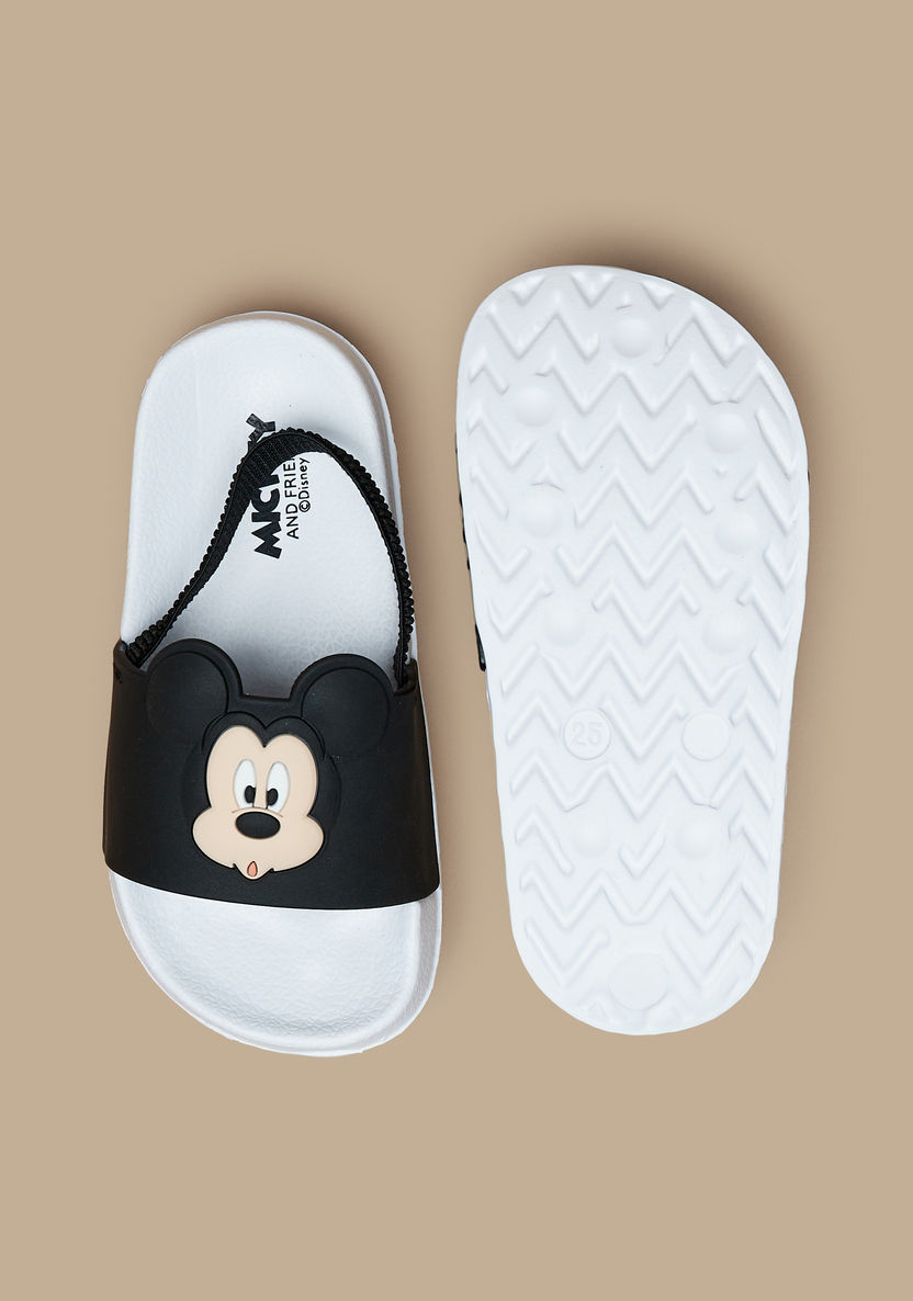 Disney Mickey Mouse Embossed Slingback Sandals-Boy%27s Flip Flops & Beach Slippers-image-4
