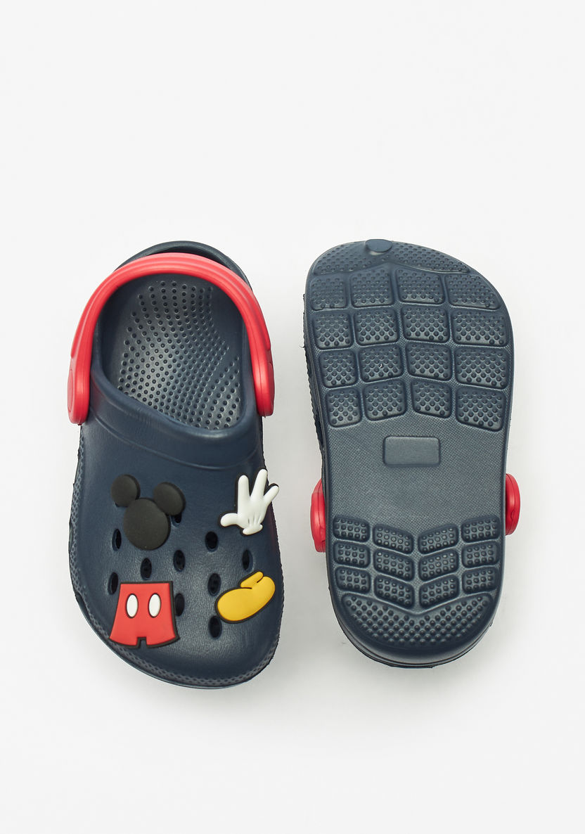 Disney Mickey Mouse Applique Clogs with Back Strap-Boy%27s Flip Flops & Beach Slippers-image-4