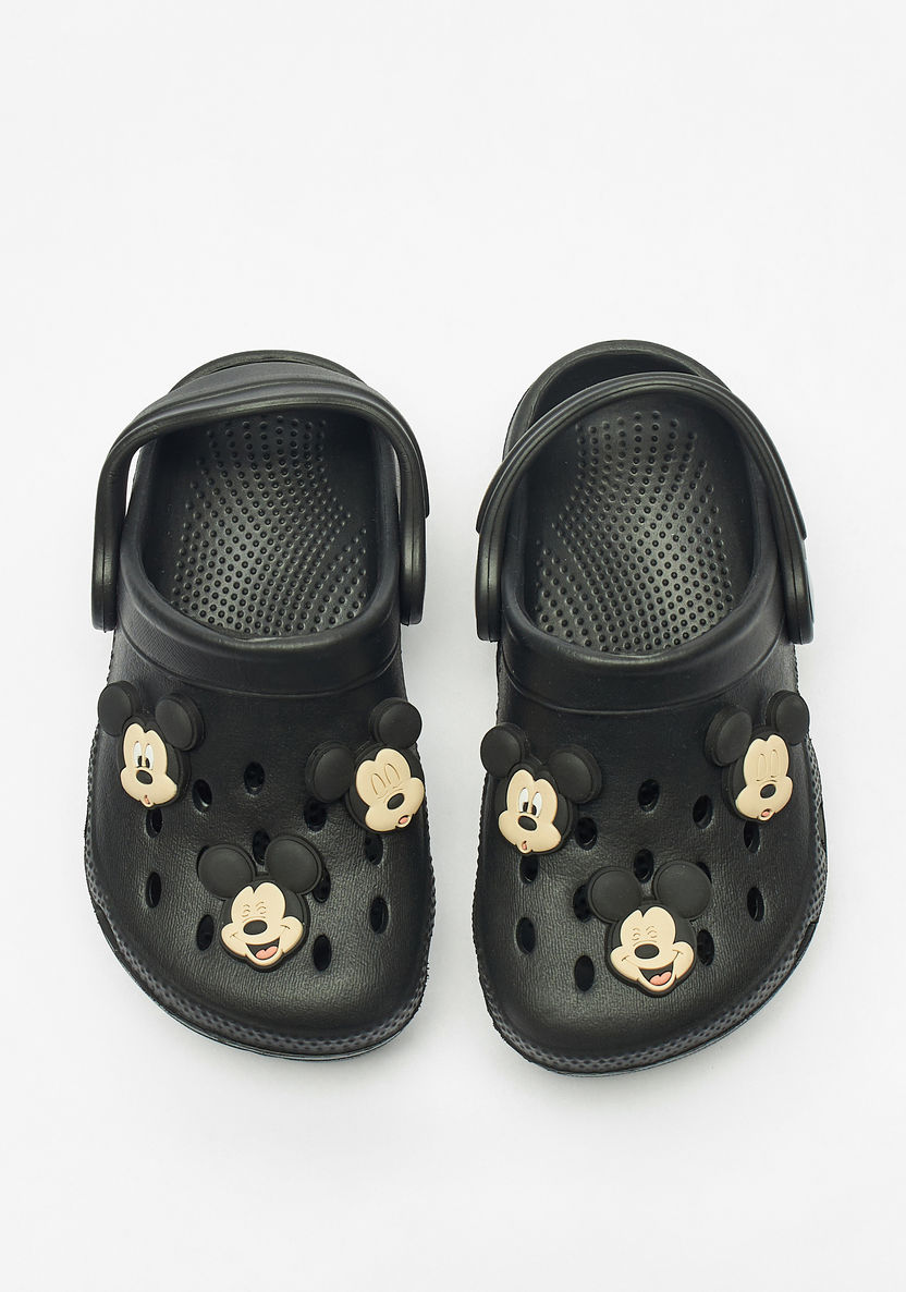 Disney Mickey Mouse Embossed Clogs with Back Strap-Boy%27s Flip Flops & Beach Slippers-image-0