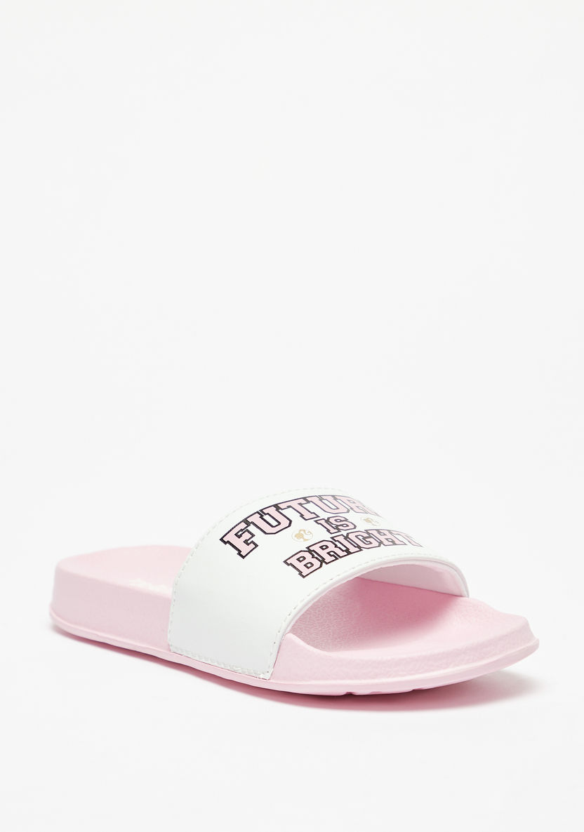 Barbie Printed Slip-On Slide Slippers-Girl%27s Flip Flops & Beach Slippers-image-1