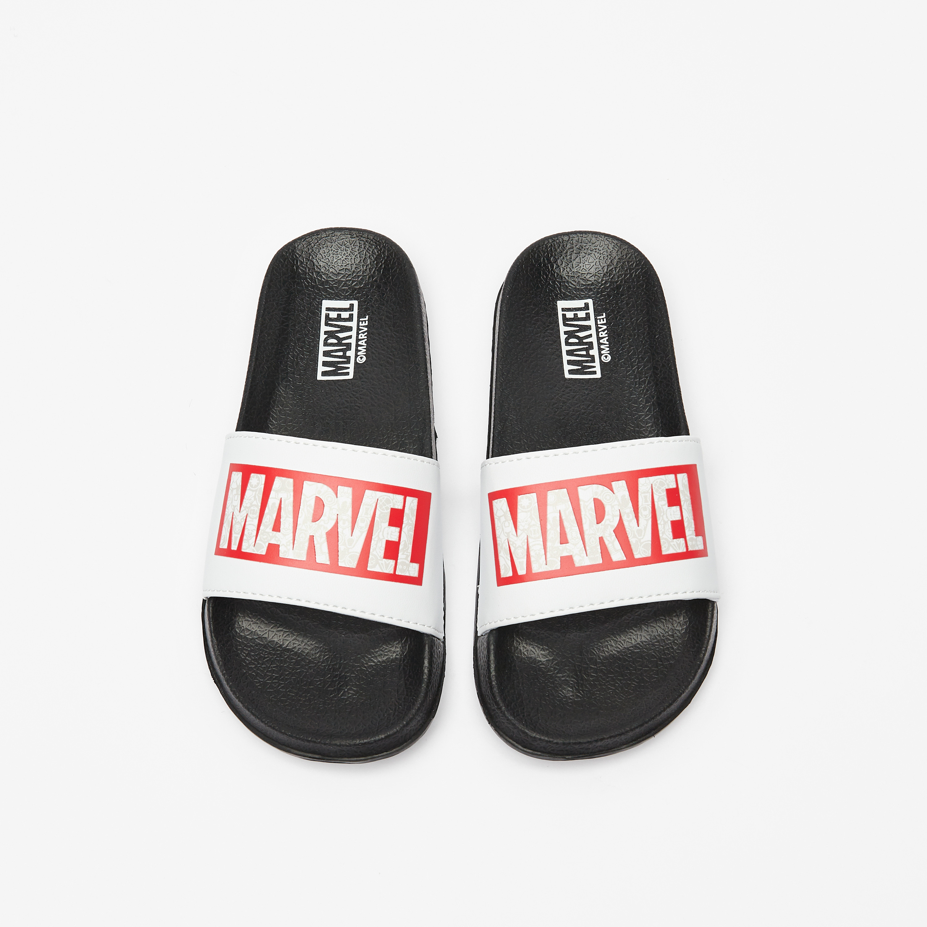 Buy Marvel Logo Print Slip On Slide Slippers Online for Boys