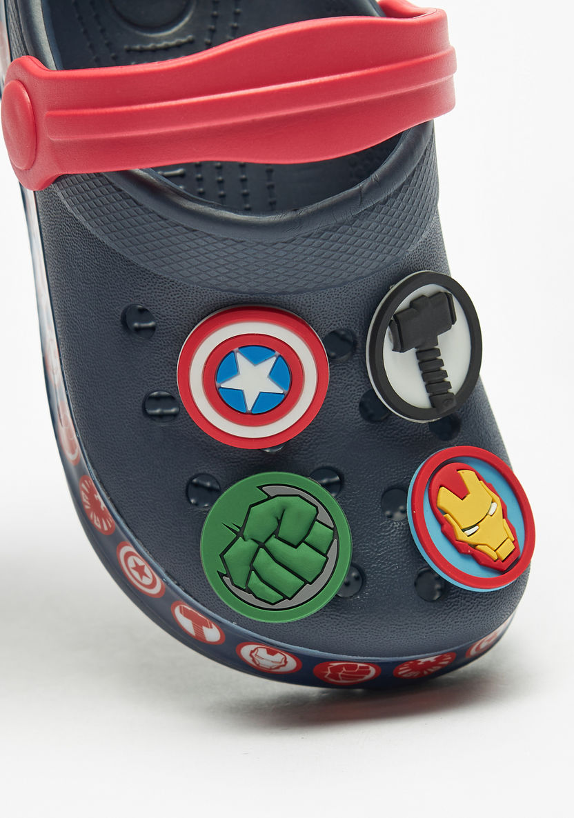 Marvel Heroes Embossed Clogs with Back Strap-Boy%27s Flip Flops & Beach Slippers-image-3