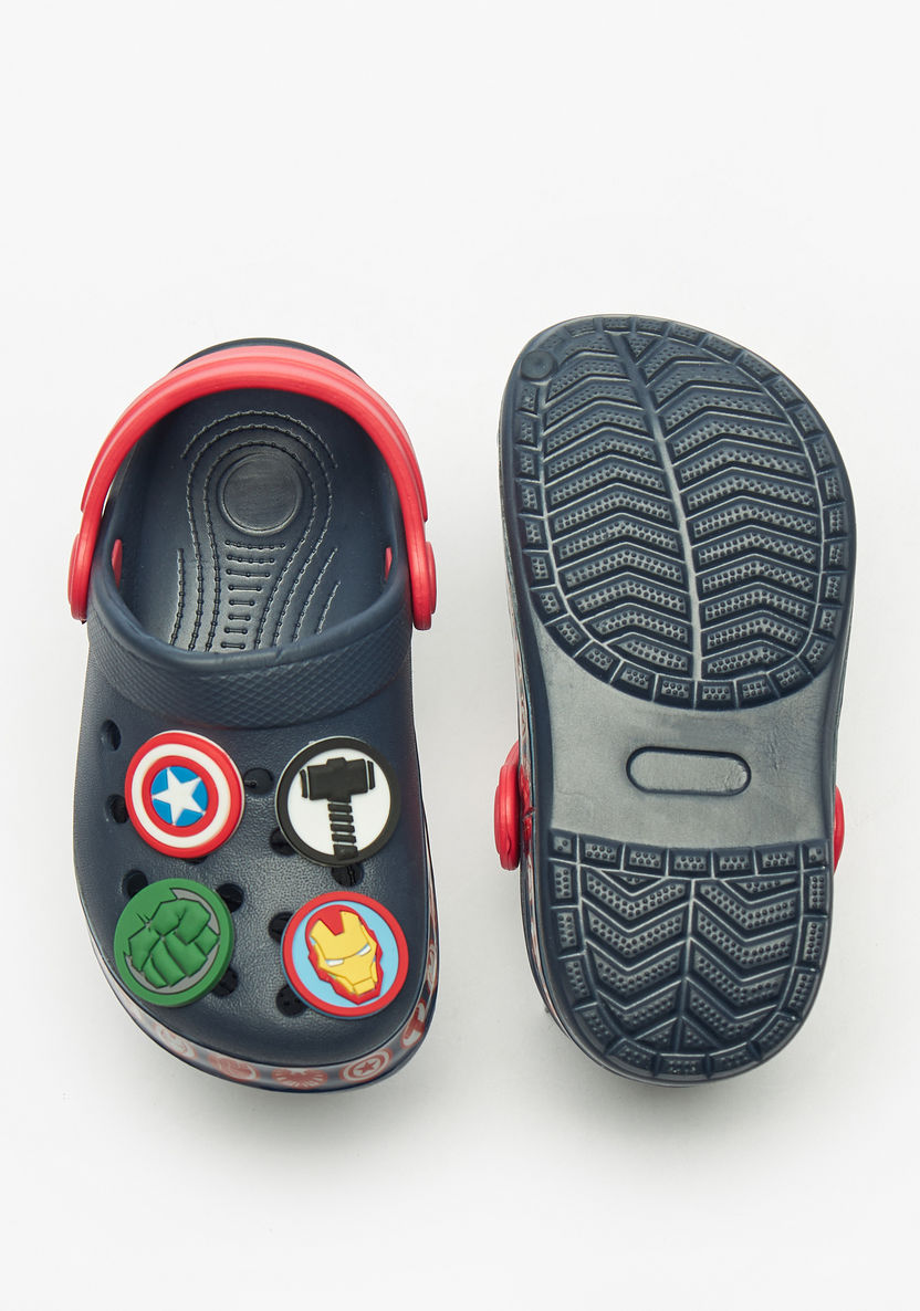 Marvel Heroes Embossed Clogs with Back Strap-Boy%27s Flip Flops & Beach Slippers-image-4