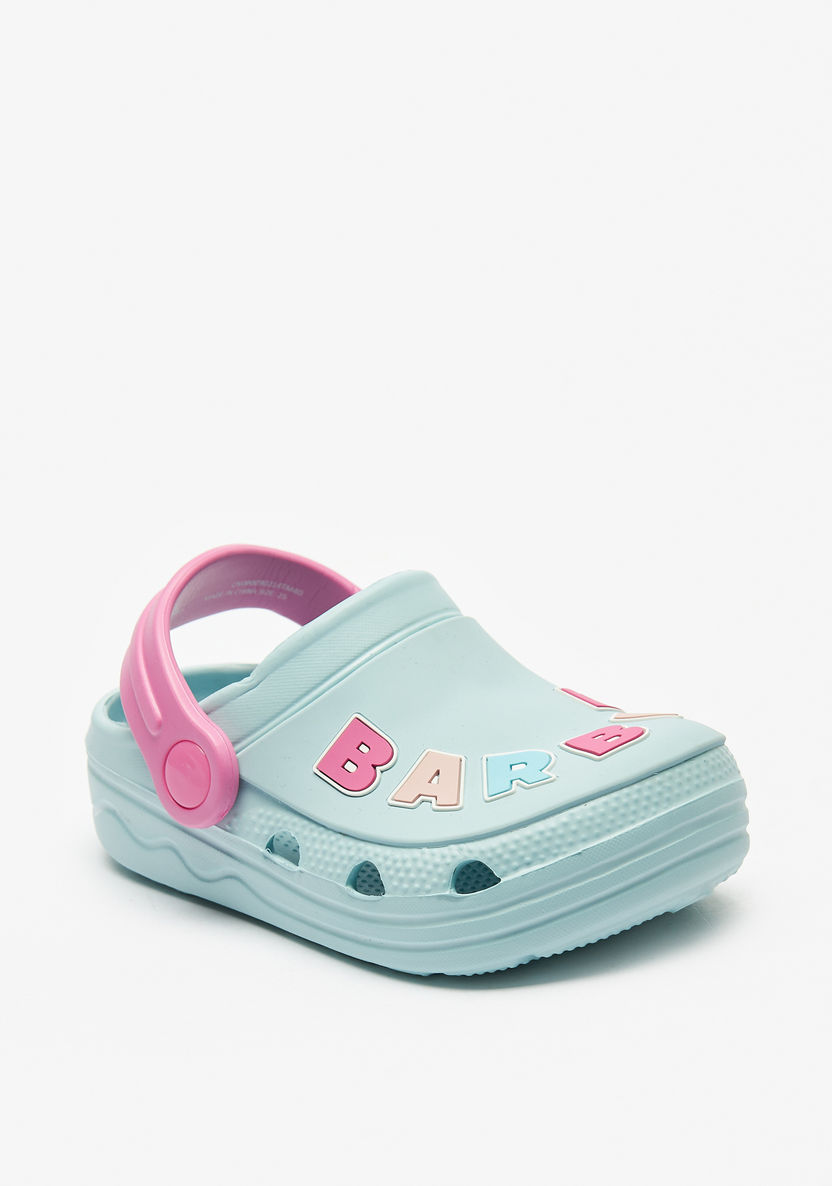 Barbie Logo Detail Clogs-Girl%27s Flip Flops & Beach Slippers-image-1