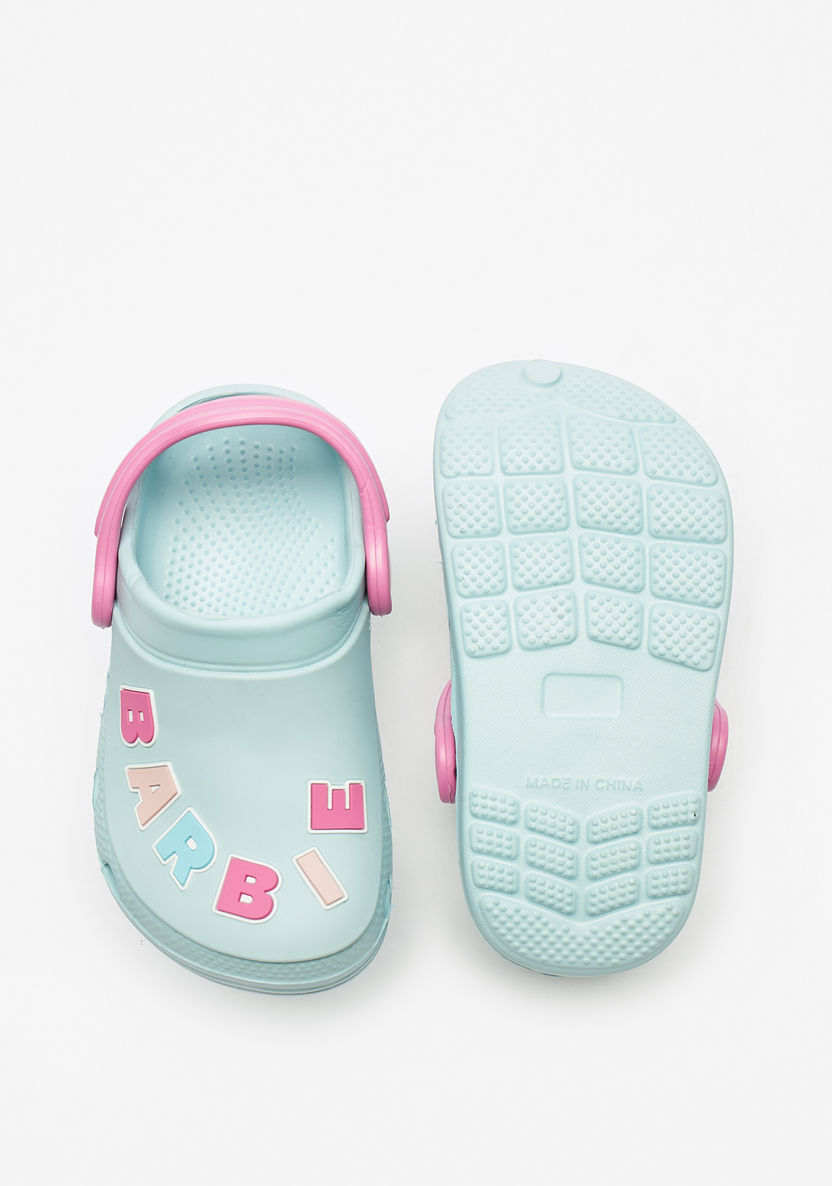 Barbie Logo Detail Clogs-Girl%27s Flip Flops & Beach Slippers-image-4
