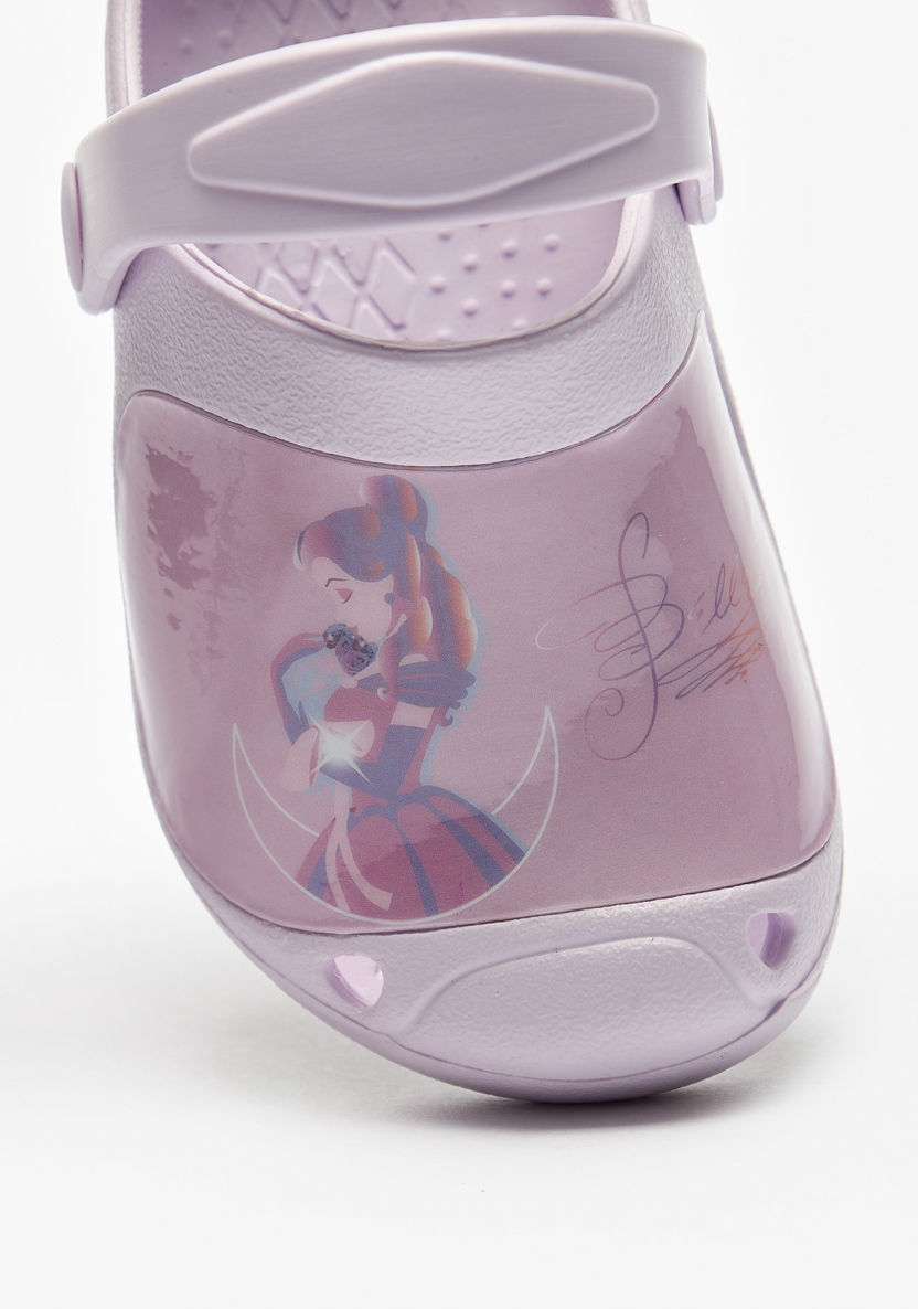 Disney Princess Belle Print Clogs-Girl%27s Flip Flops & Beach Slippers-image-3