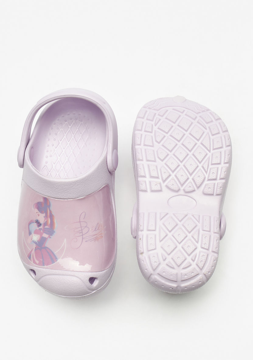 Disney Princess Belle Print Clogs-Girl%27s Flip Flops & Beach Slippers-image-4