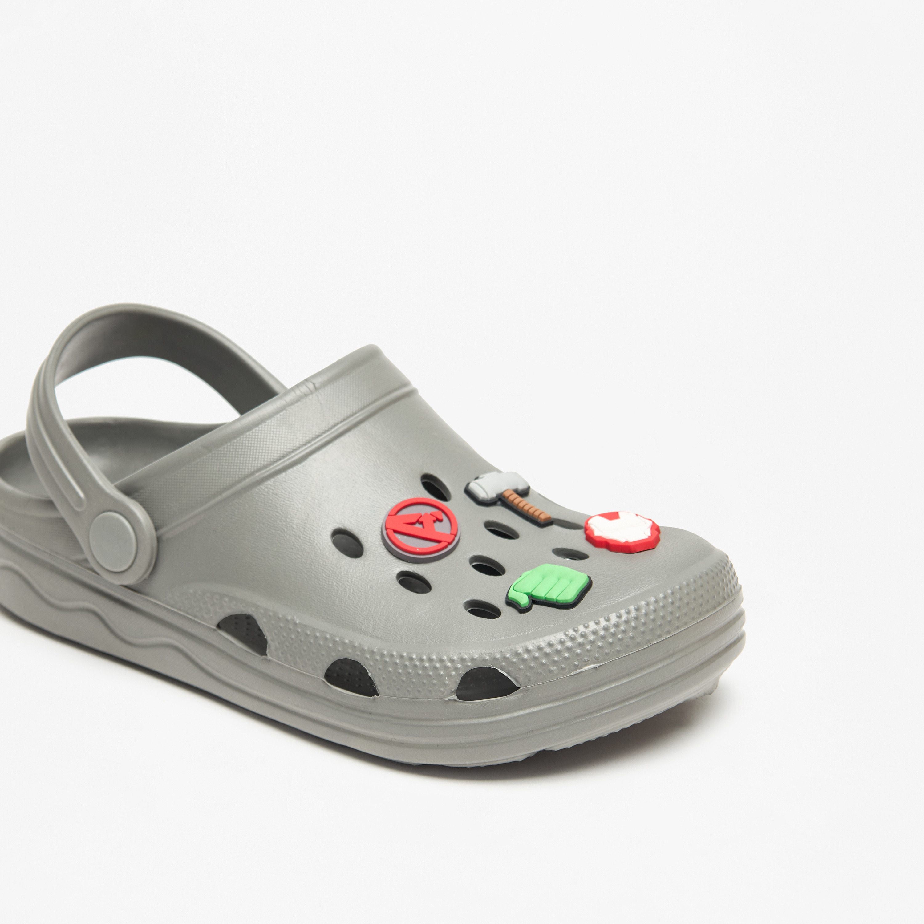 Marvel Avengers Applique Clogs with Back Strap-boys-shoes-flipflopsandslides-image-5