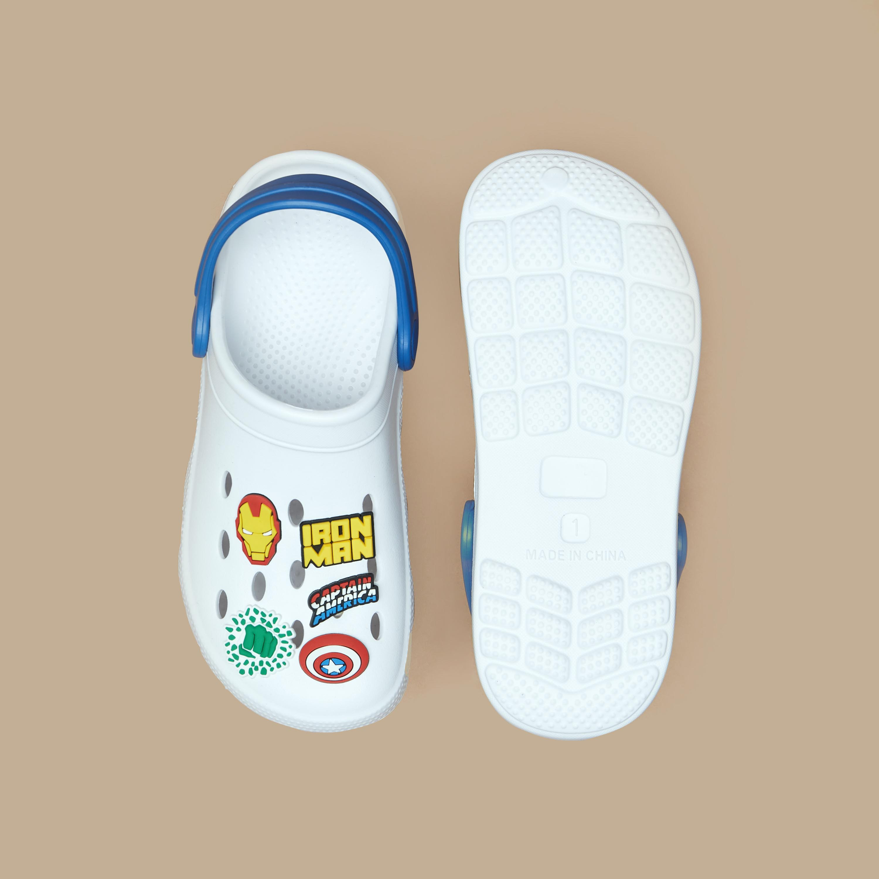 Marvel Boys' Applique Detail Clogs-boys-shoes-sandals-image-4