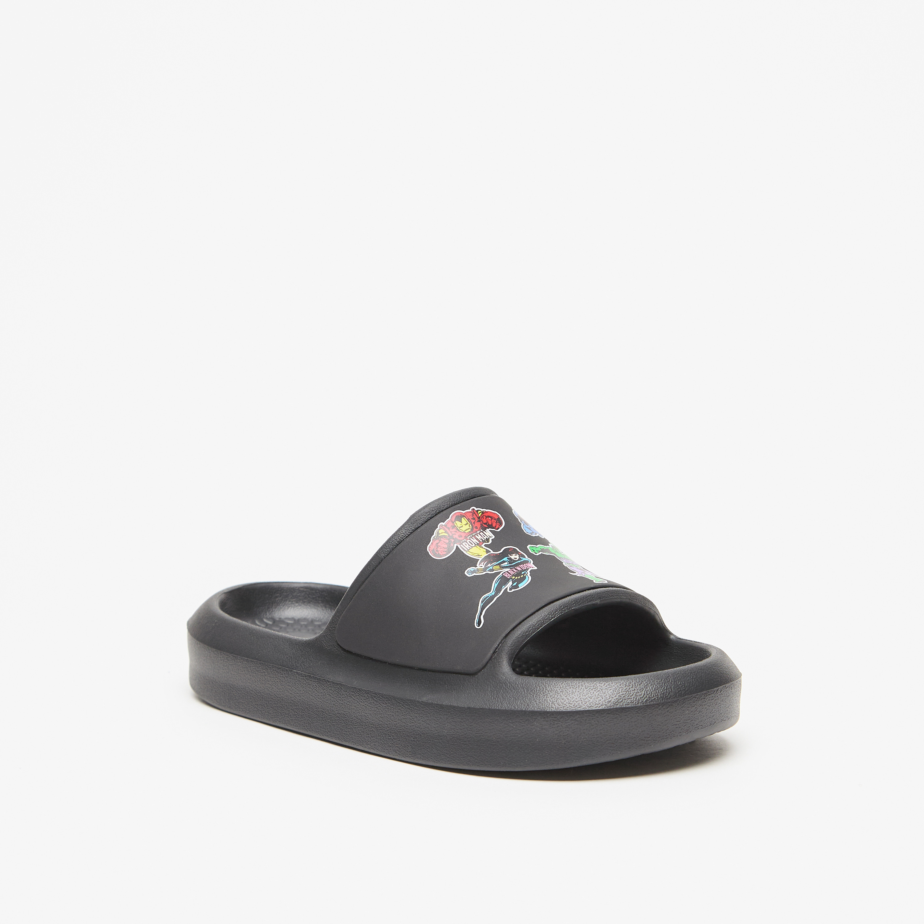 Shop Marvel Avengers Print Beach Slides Online Splash Bahrain