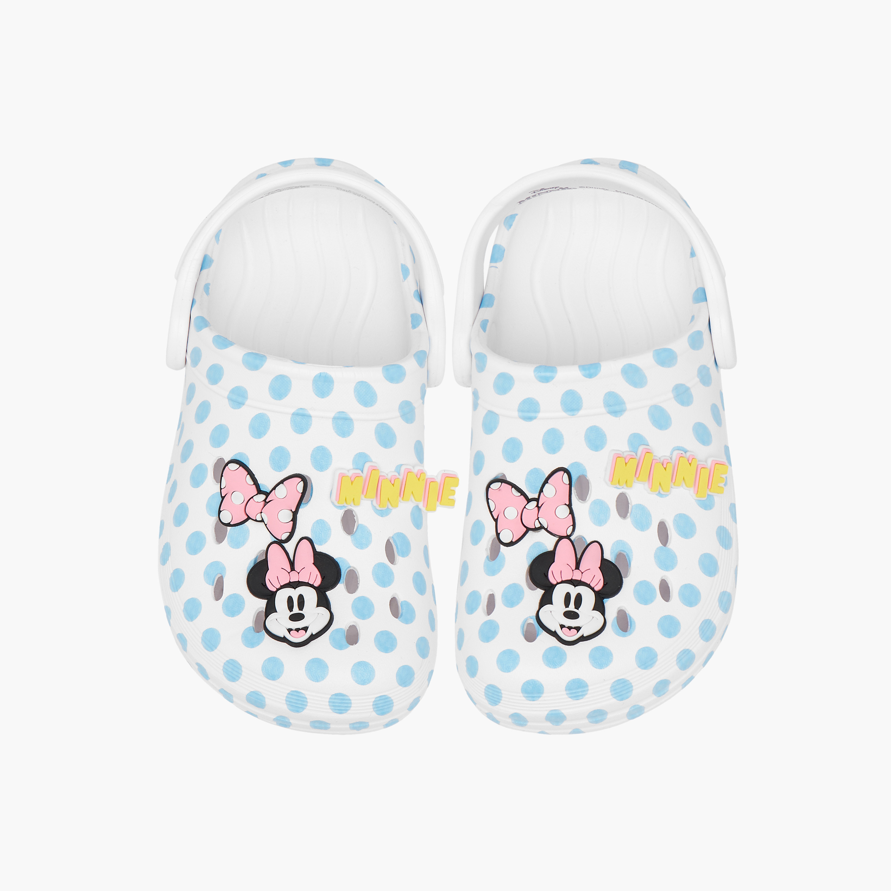 Disney Minnie Mouse Applique Detail Clogs with Backstrap-girls-shoes-flipflopsandslides-image-1