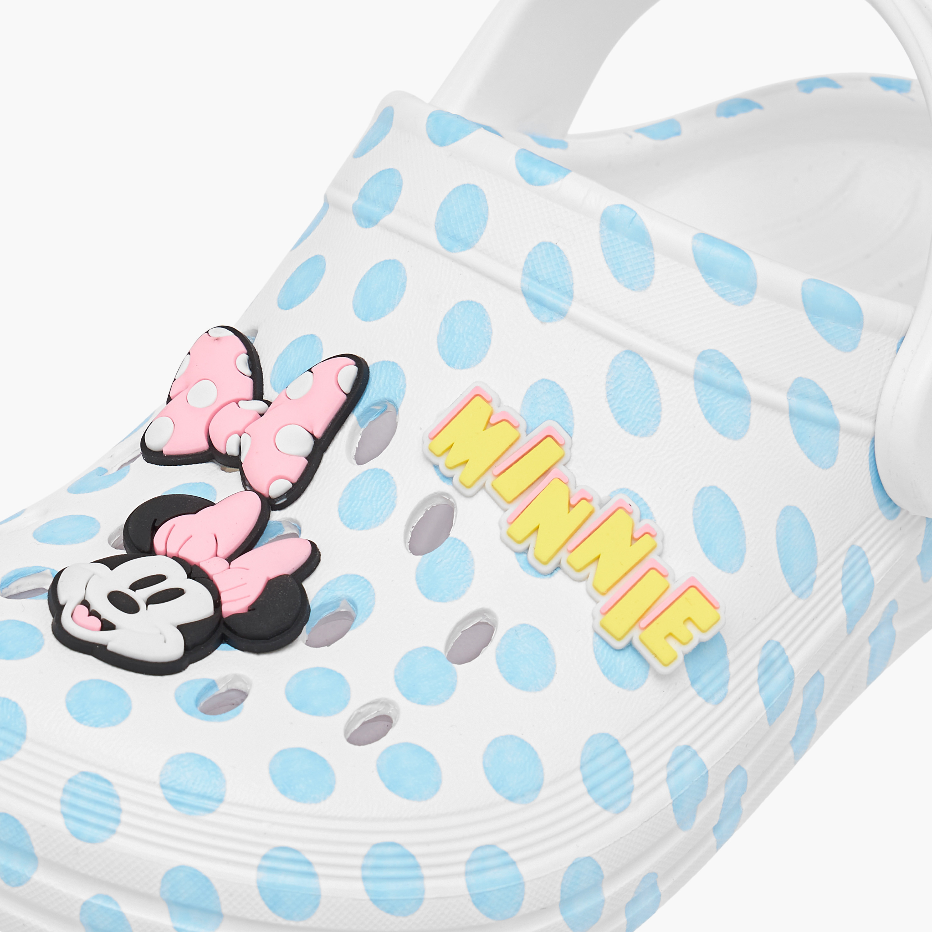 Disney Minnie Mouse Applique Detail Clogs with Backstrap-girls-shoes-flipflopsandslides-image-4