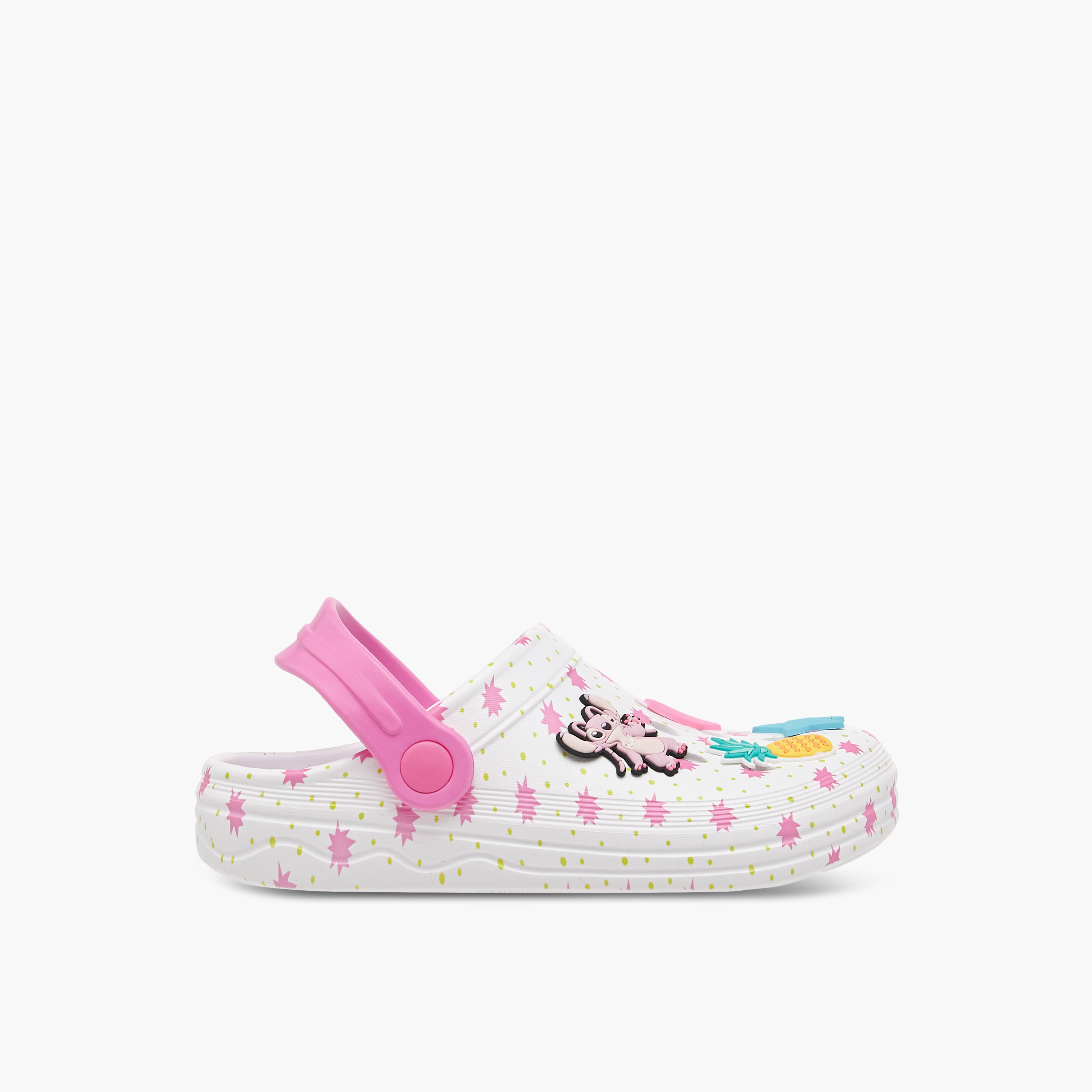 صندل كلوج بحزام خلفي وزينة إنجل من ديزني-girls-shoes-flipflopsandslides-image-3