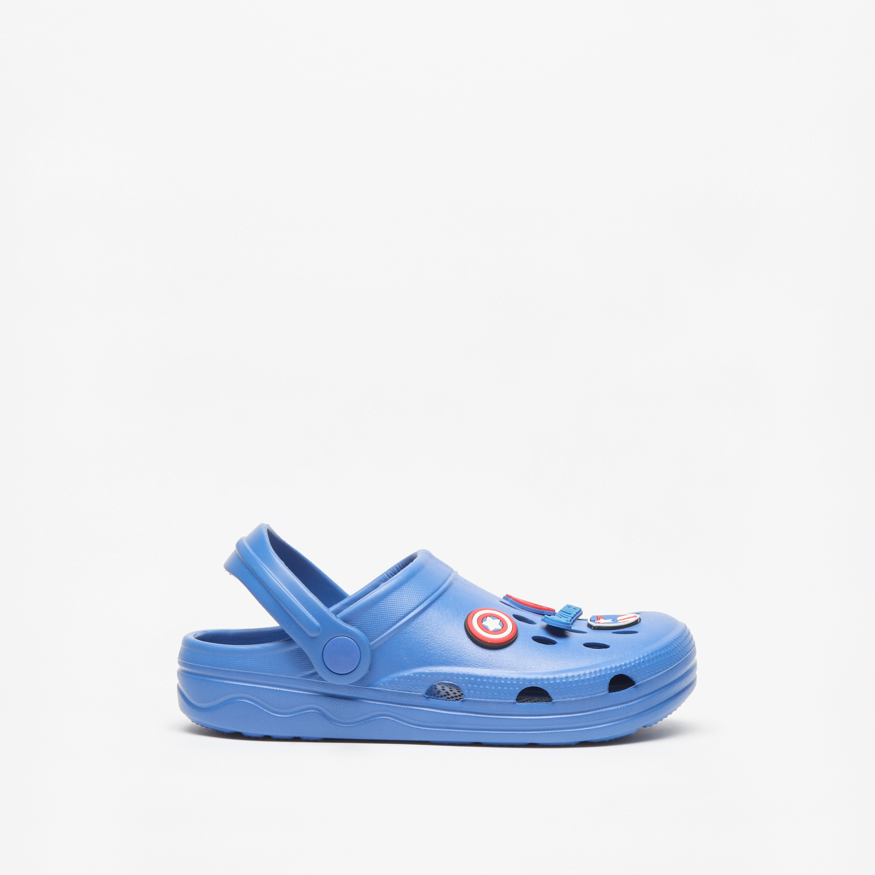 Marvel Captain America Applique Clogs with Backstrap-boys-shoes-flipflopsandslides-image-3