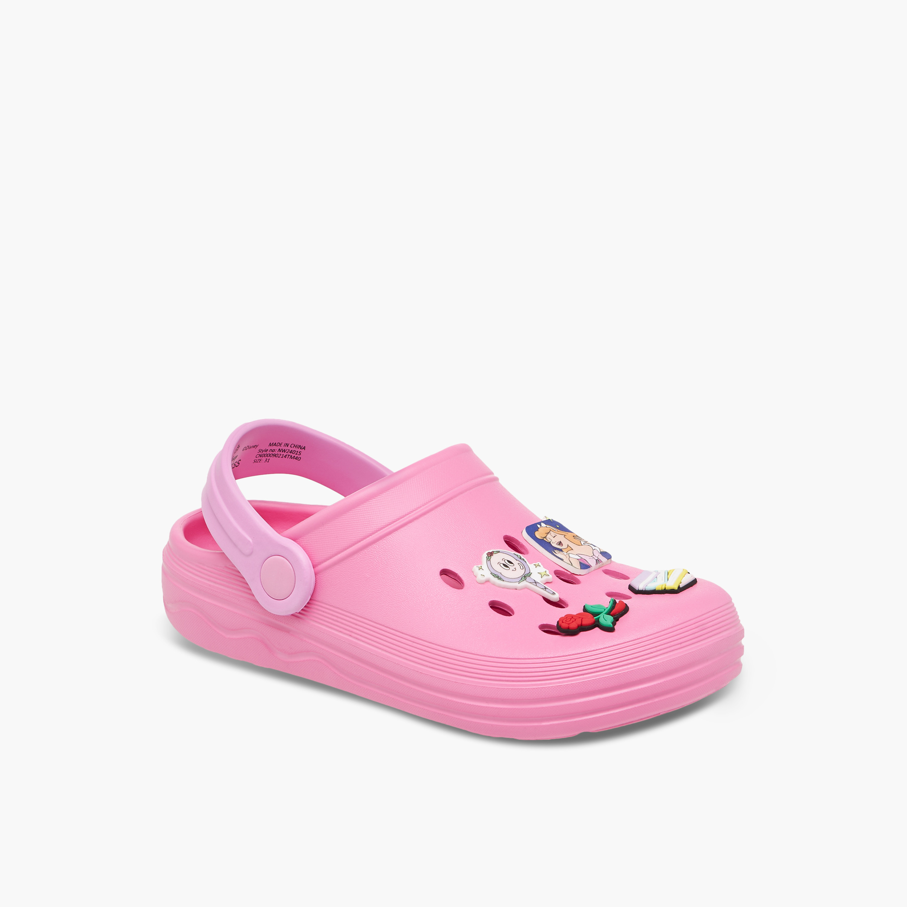 صندل كلوج سهل الارتداء بزينة برنسيس من ديزني-girls-shoes-flipflopsandslides-image-2