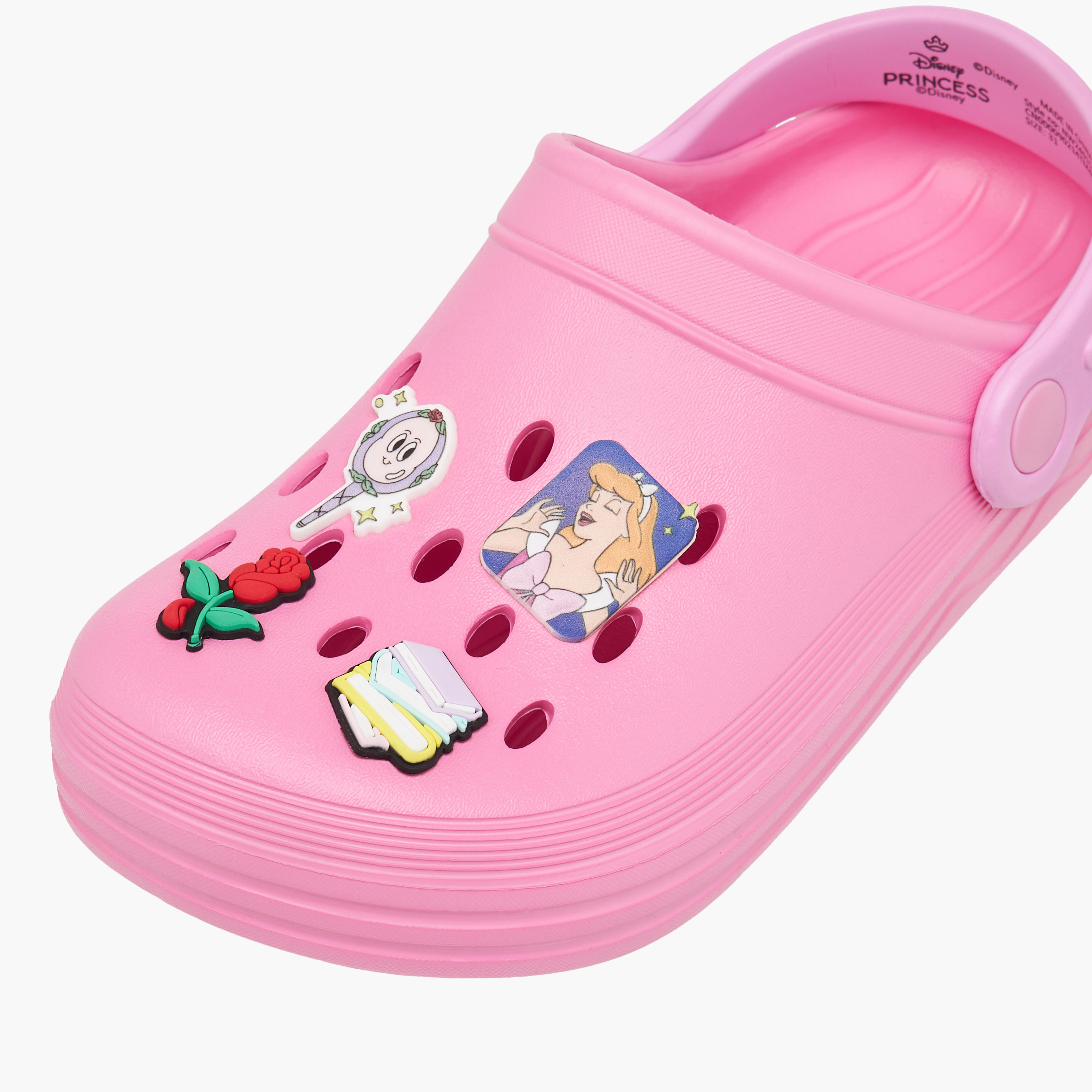 صندل كلوج سهل الارتداء بزينة برنسيس من ديزني-girls-shoes-flipflopsandslides-image-4